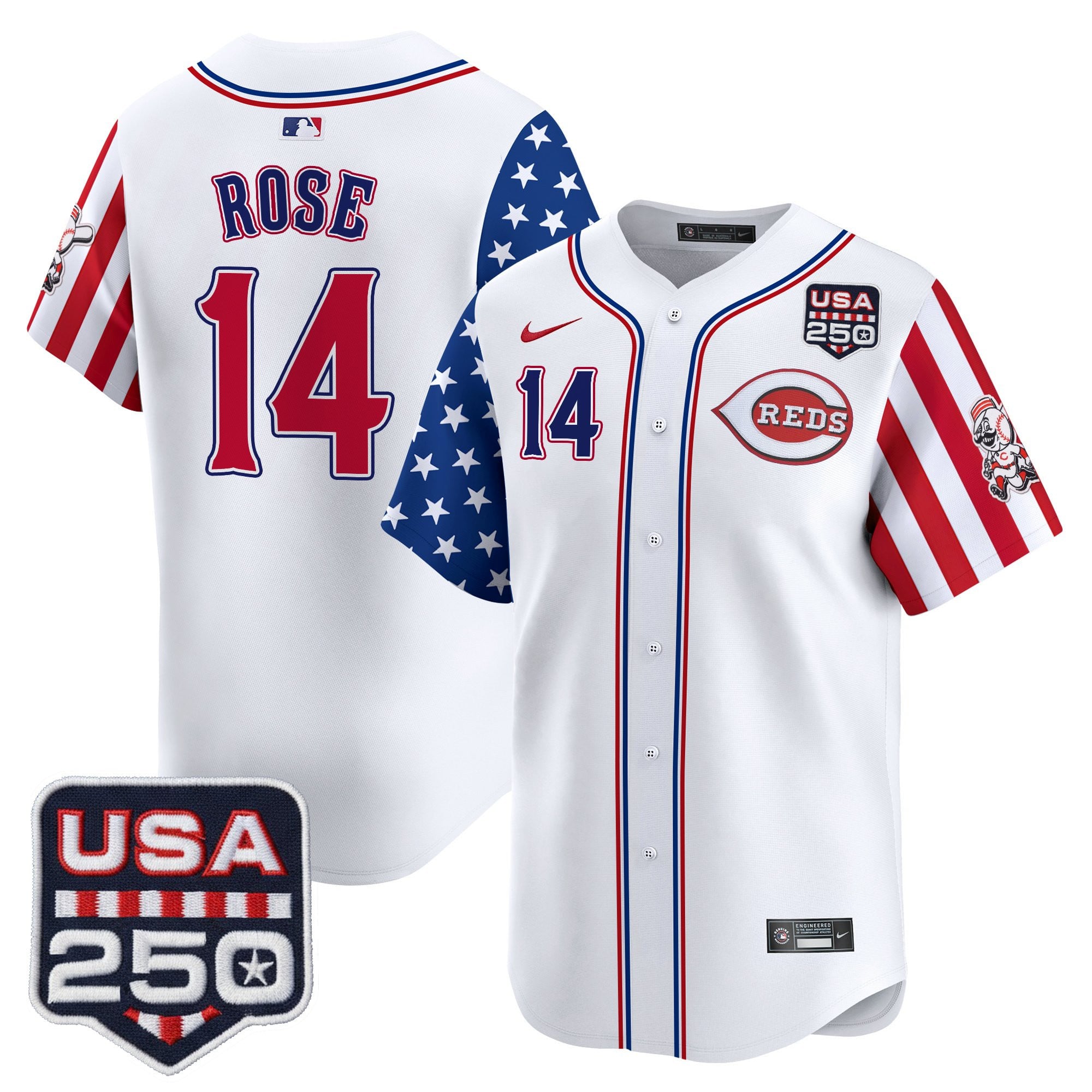 Men's Cincinnati Reds "America250 Edition" Vapor Premier Limited Jersey - All Stitched