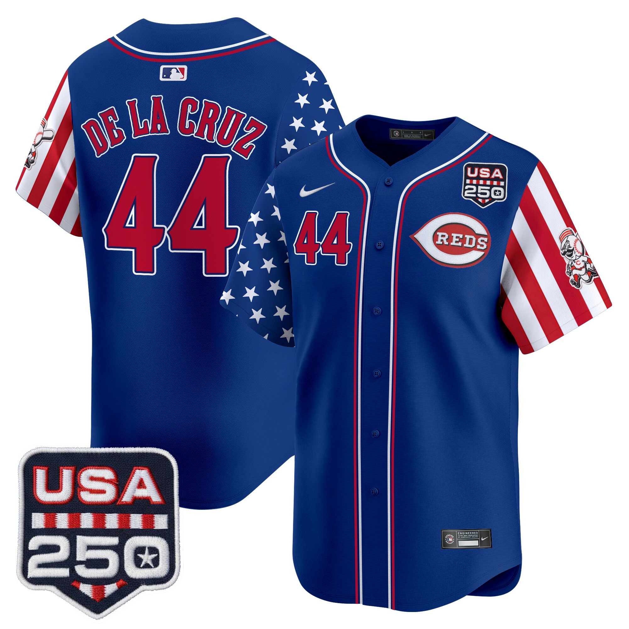 Men's Cincinnati Reds "America250 Edition" Vapor Premier Limited Jersey - All Stitched - Image 25