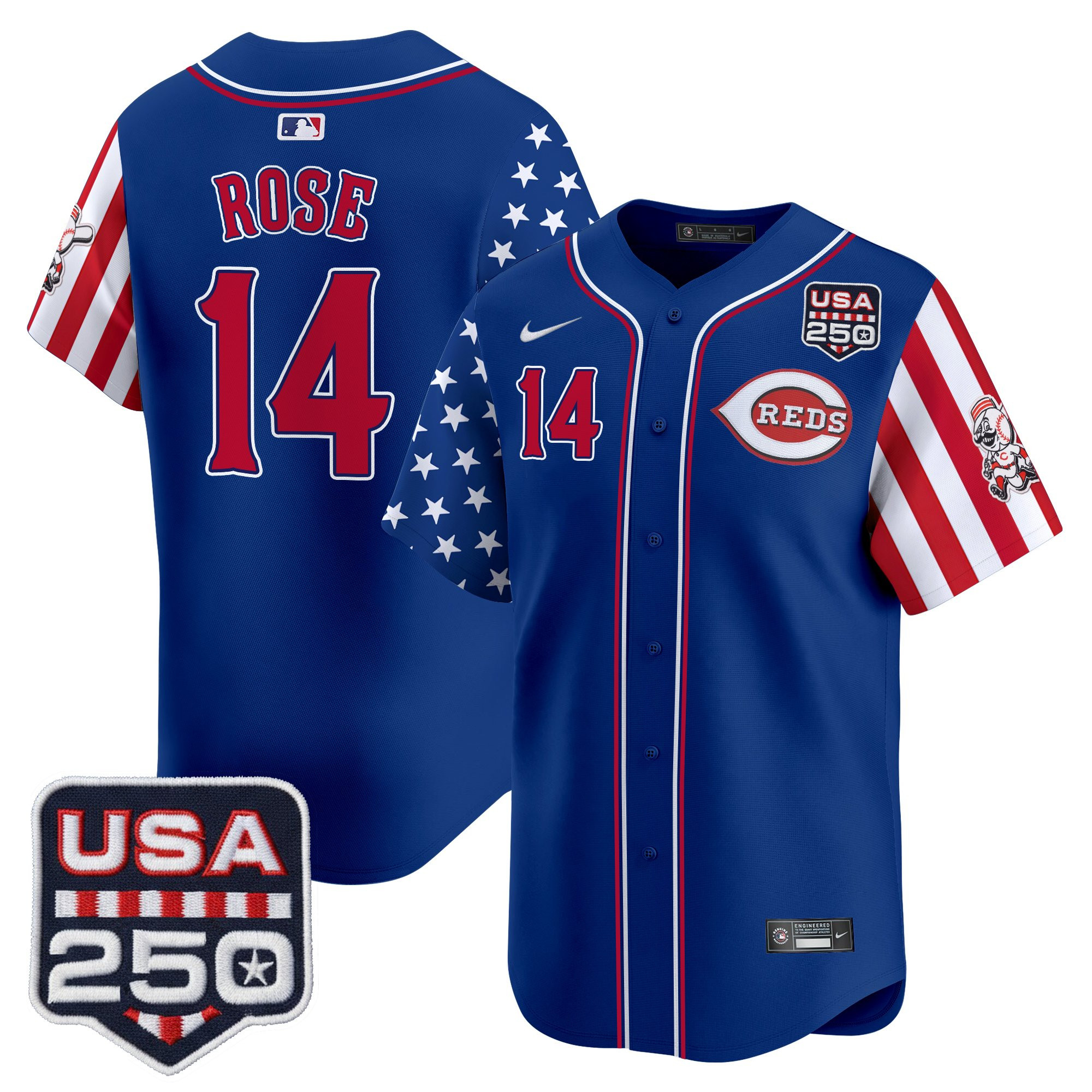 Men's Cincinnati Reds "America250 Edition" Vapor Premier Limited Jersey - All Stitched - Image 23