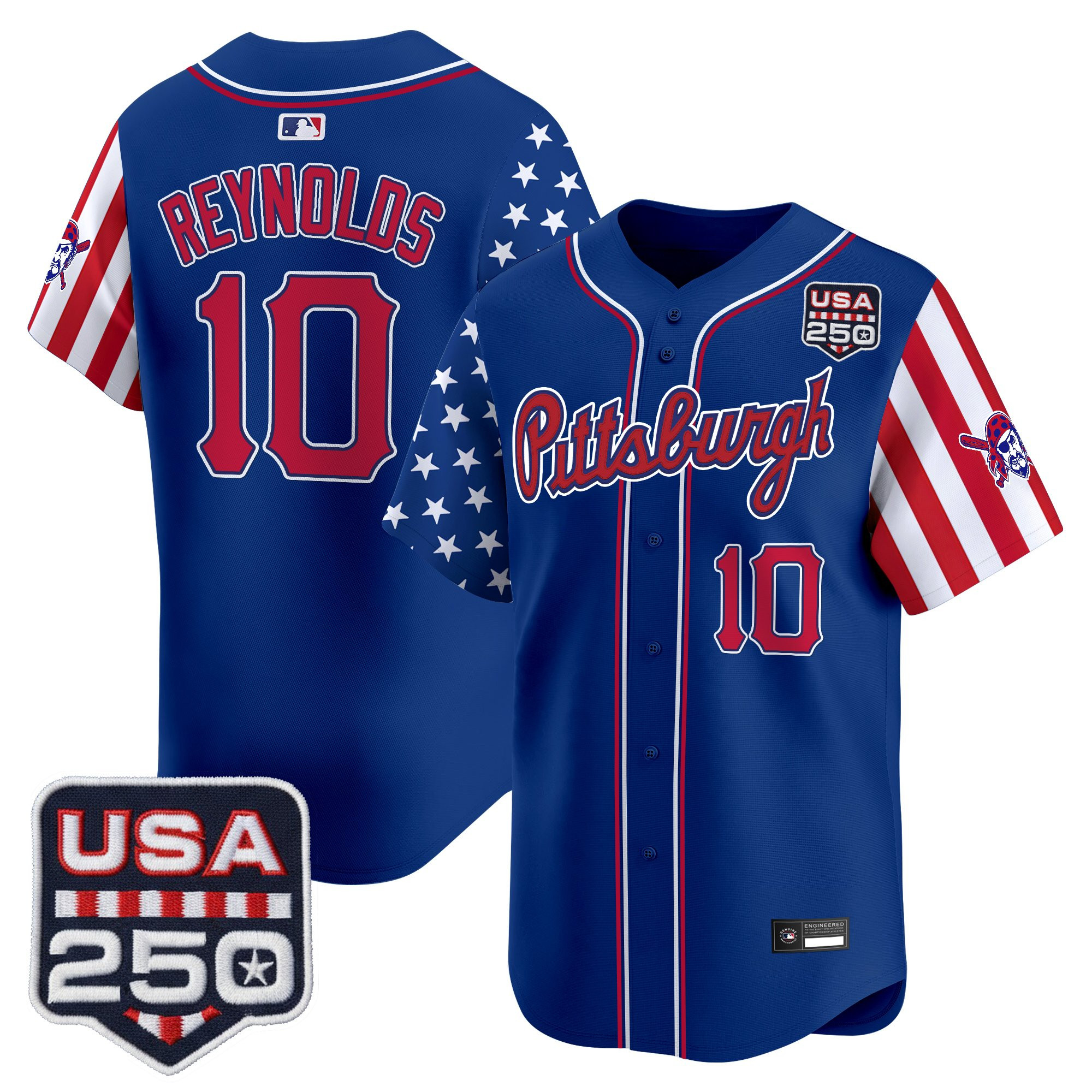 Men's Pittsburgh Pirates "America250 Edition" Vapor Premier Limited Jersey - All Stitched - Image 25