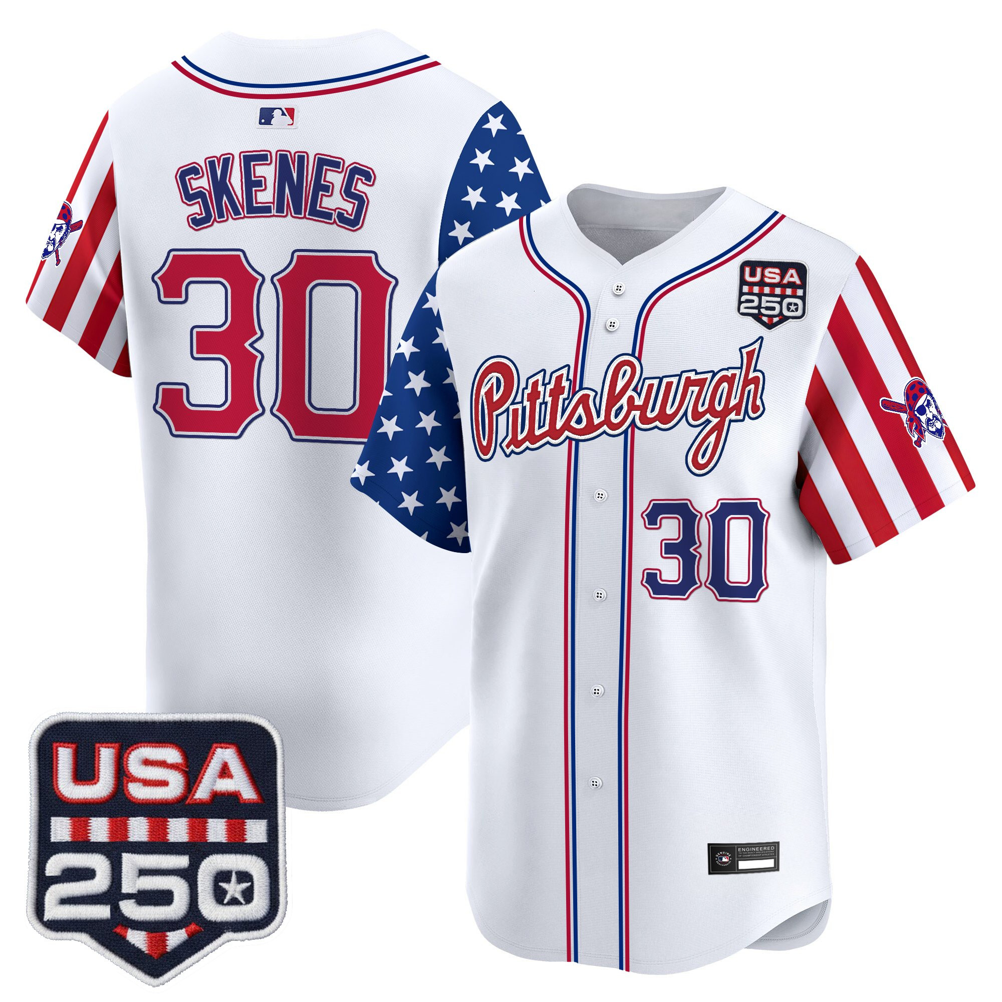Men's Pittsburgh Pirates "America250 Edition" Vapor Premier Limited Jersey - All Stitched