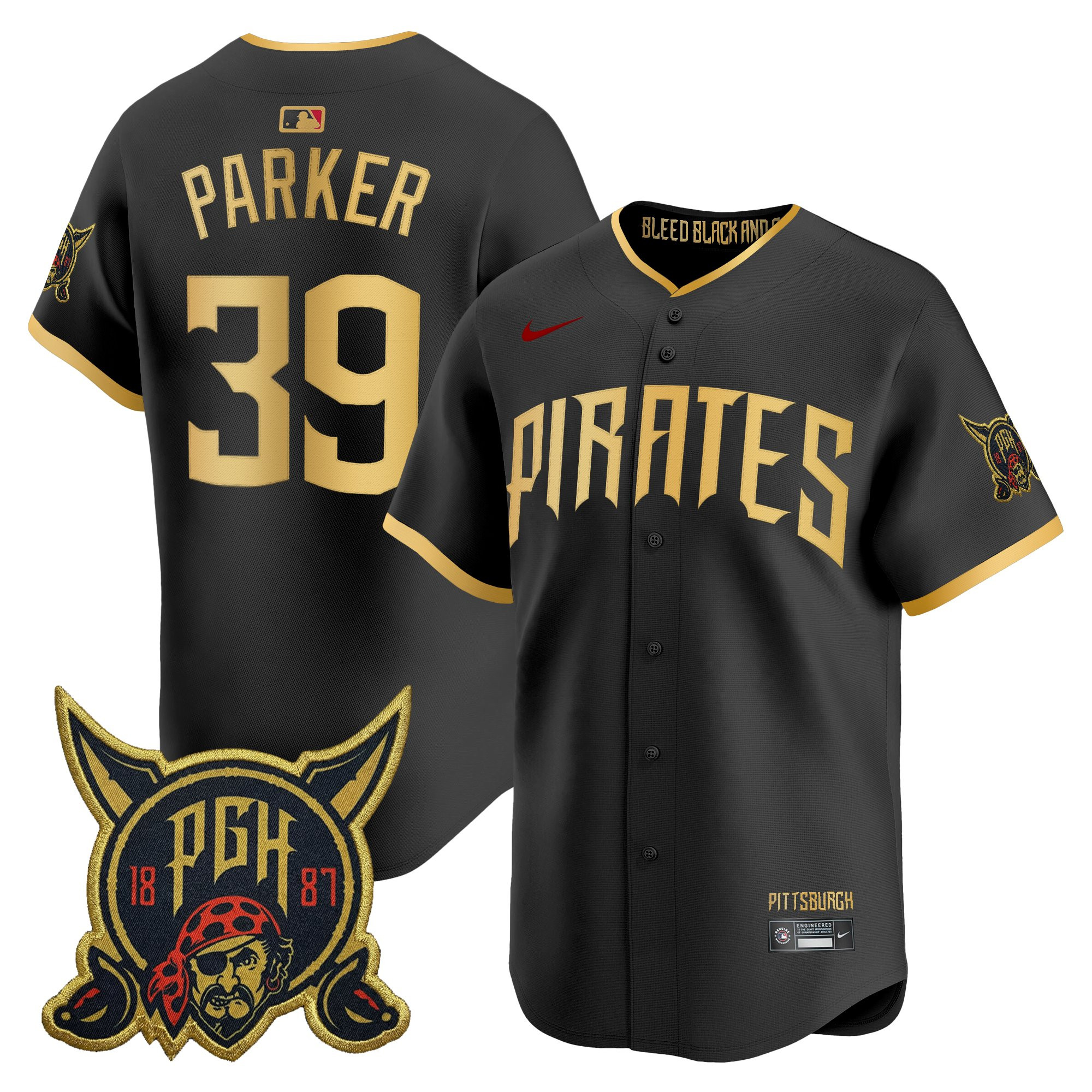 Men's Pittsburgh Pirates 2026 City Connect Vapor Premier Limited Jersey - All Stitched - Image 9