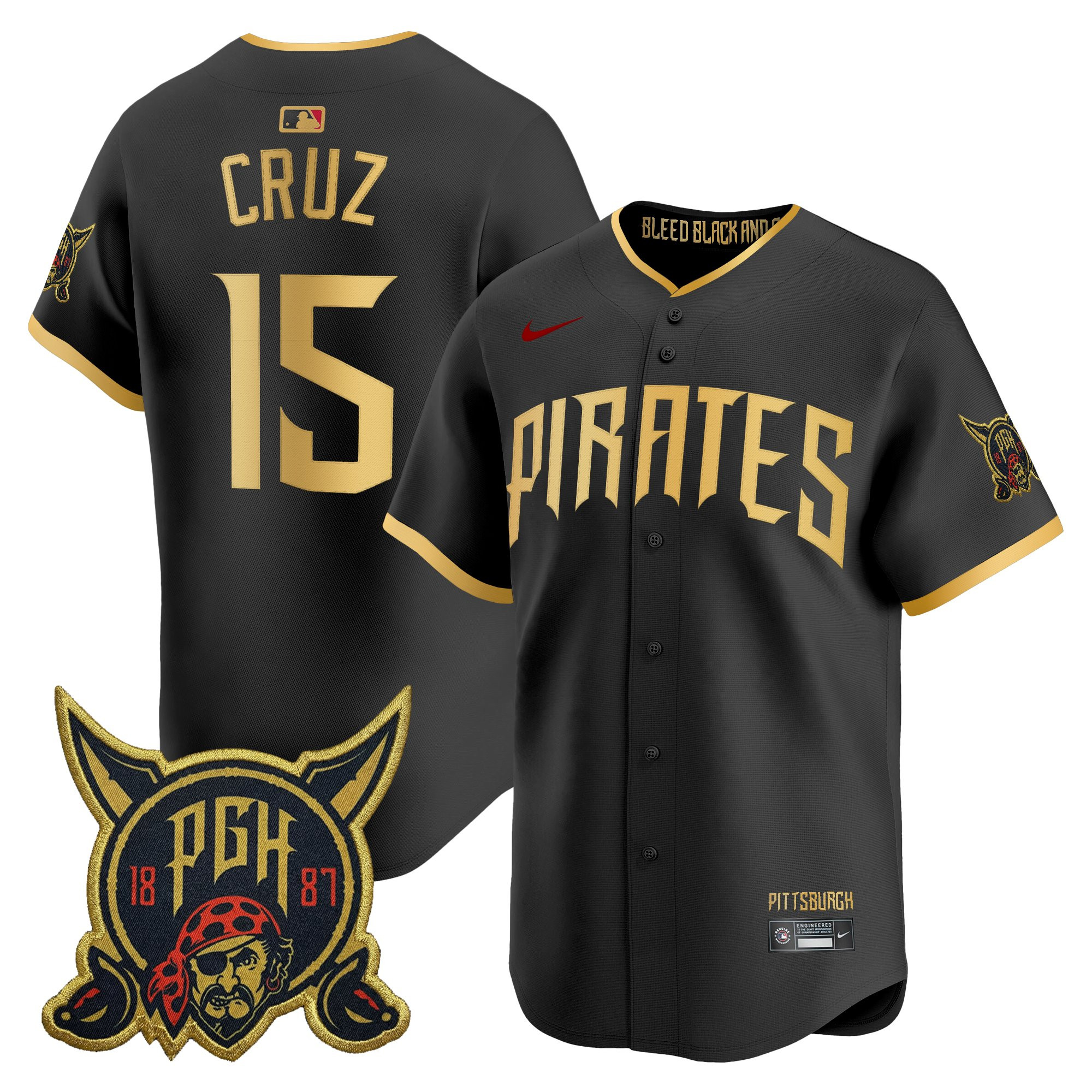 Men's Pittsburgh Pirates 2026 City Connect Vapor Premier Limited Jersey - All Stitched - Image 5