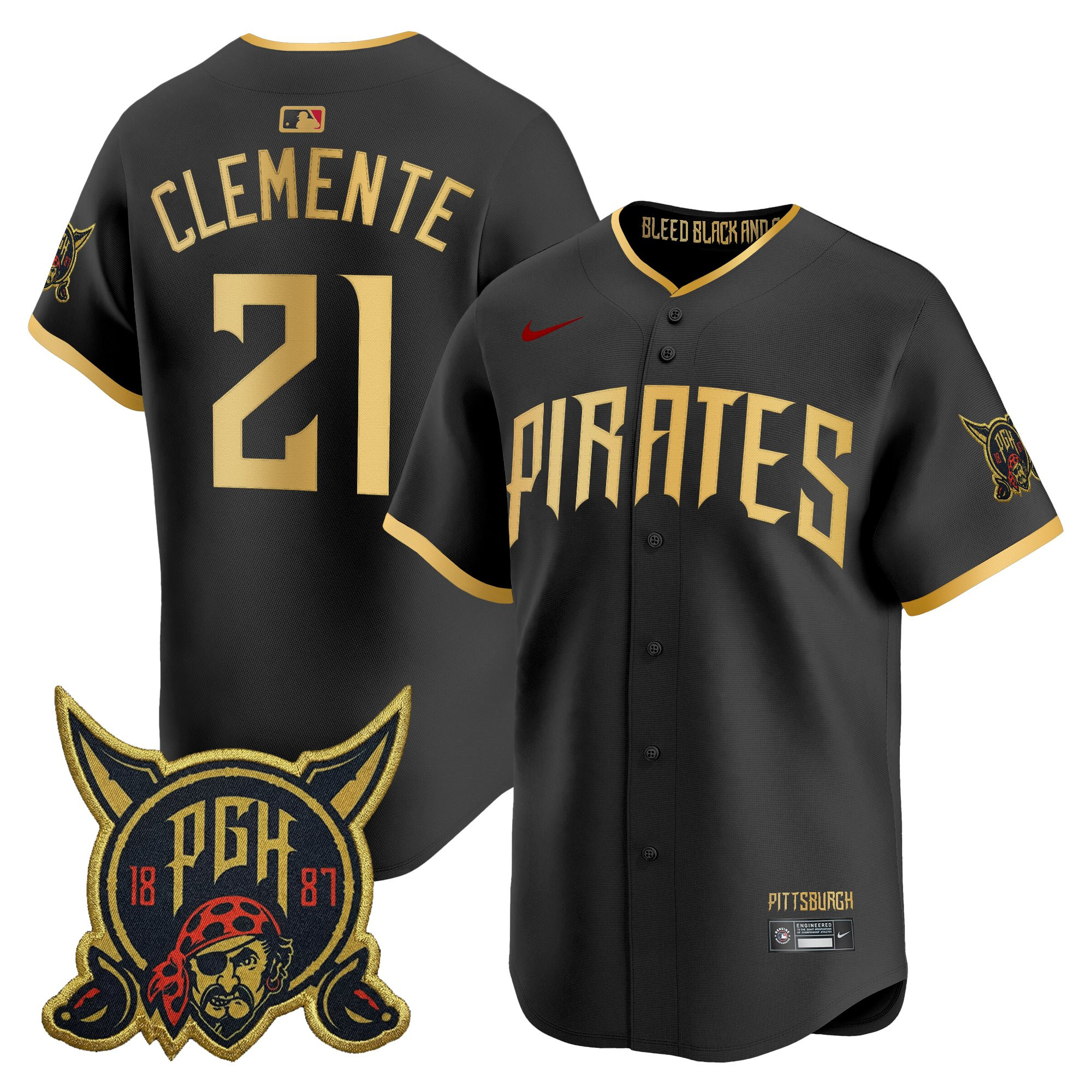 Men's Pittsburgh Pirates 2026 City Connect Vapor Premier Limited Jersey - All Stitched - Image 6