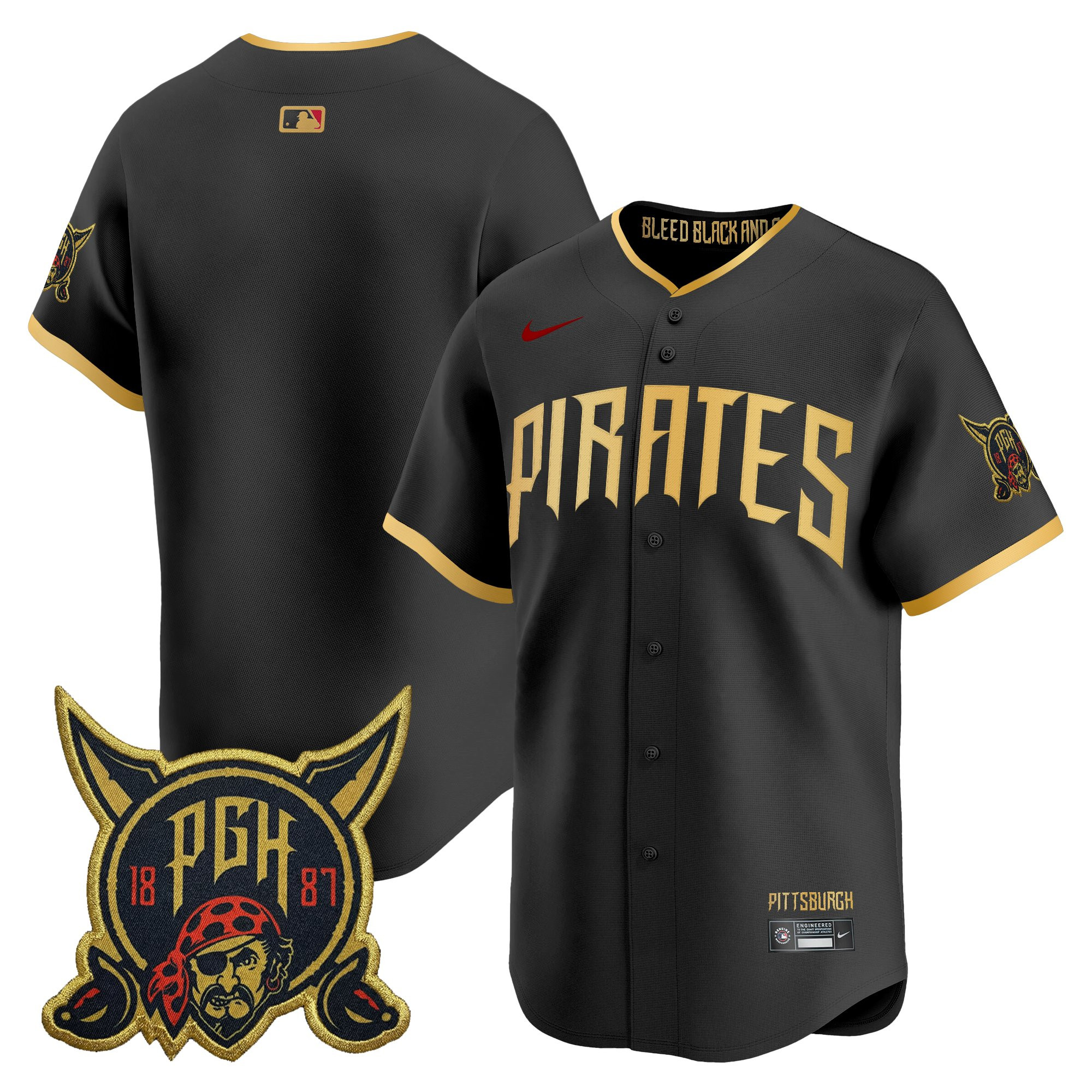 Men's Pittsburgh Pirates 2026 City Connect Vapor Premier Limited Jersey - All Stitched - Image 10