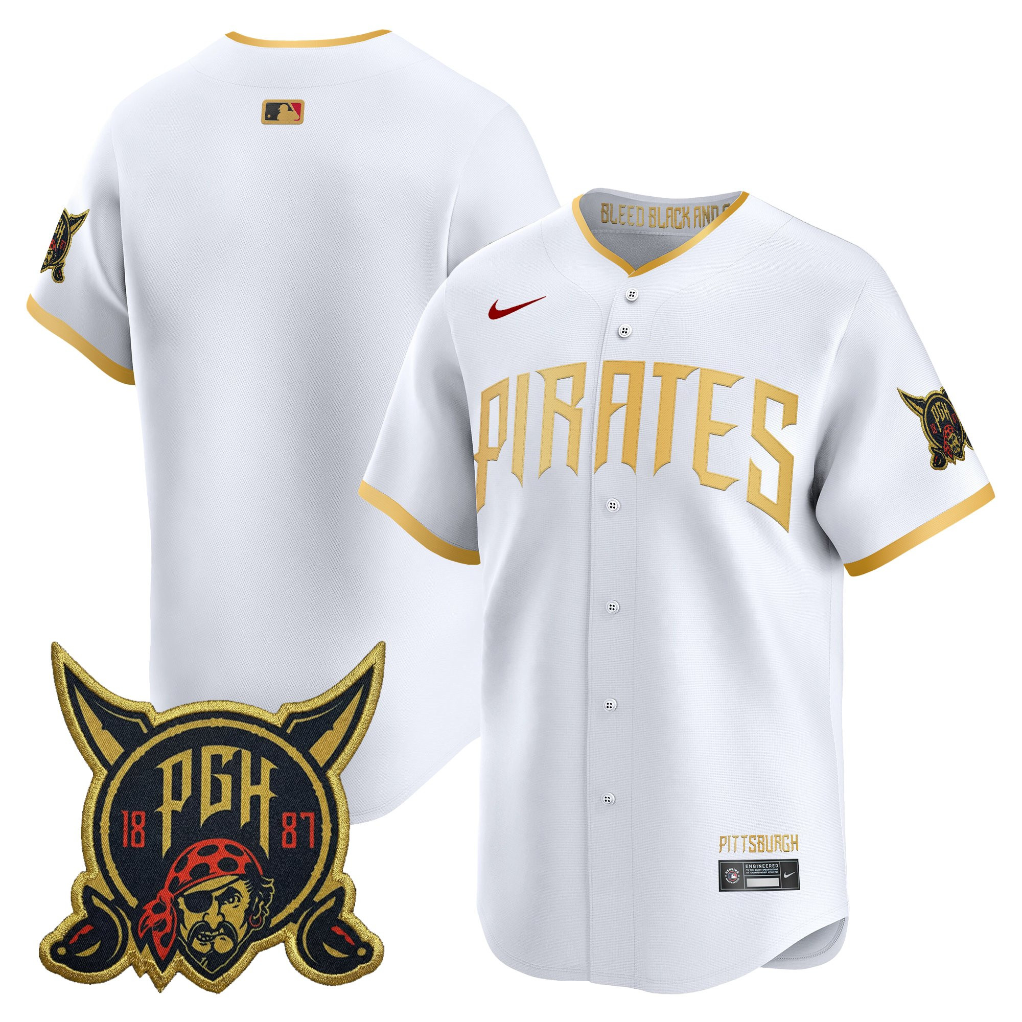 Men's Pittsburgh Pirates 2026 City Connect Vapor Premier Limited Jersey - All Stitched - Image 20