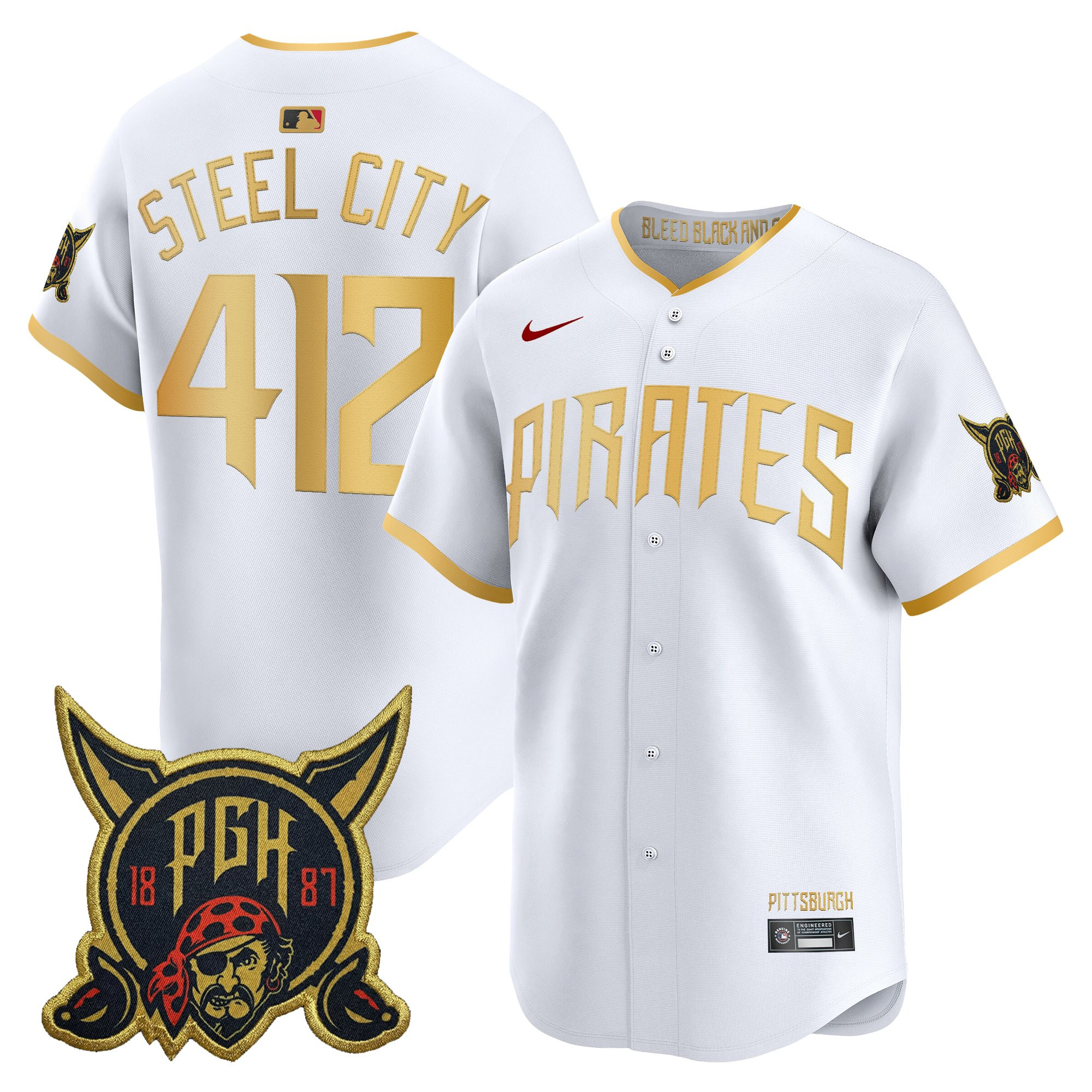 Men's Pittsburgh Pirates 2026 City Connect Vapor Premier Limited Jersey - All Stitched - Image 13