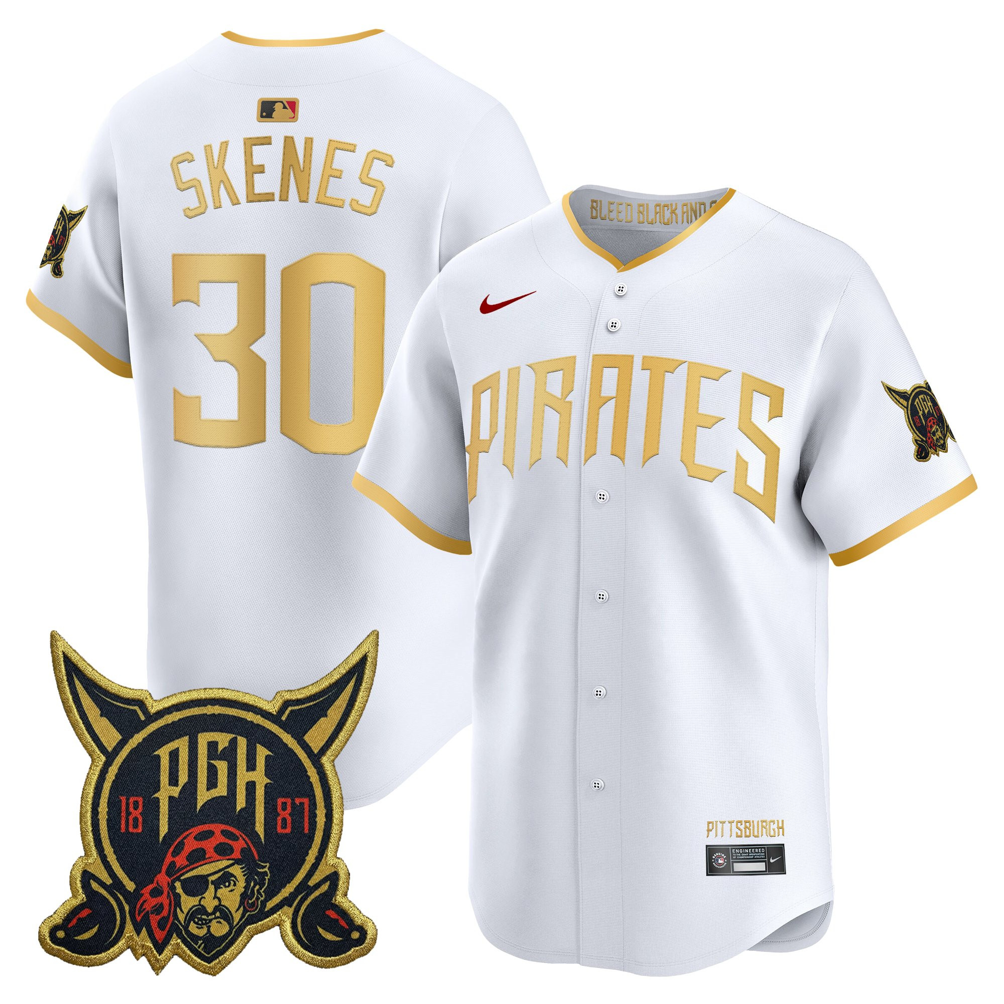 Men's Pittsburgh Pirates 2026 City Connect Vapor Premier Limited Jersey - All Stitched - Image 11