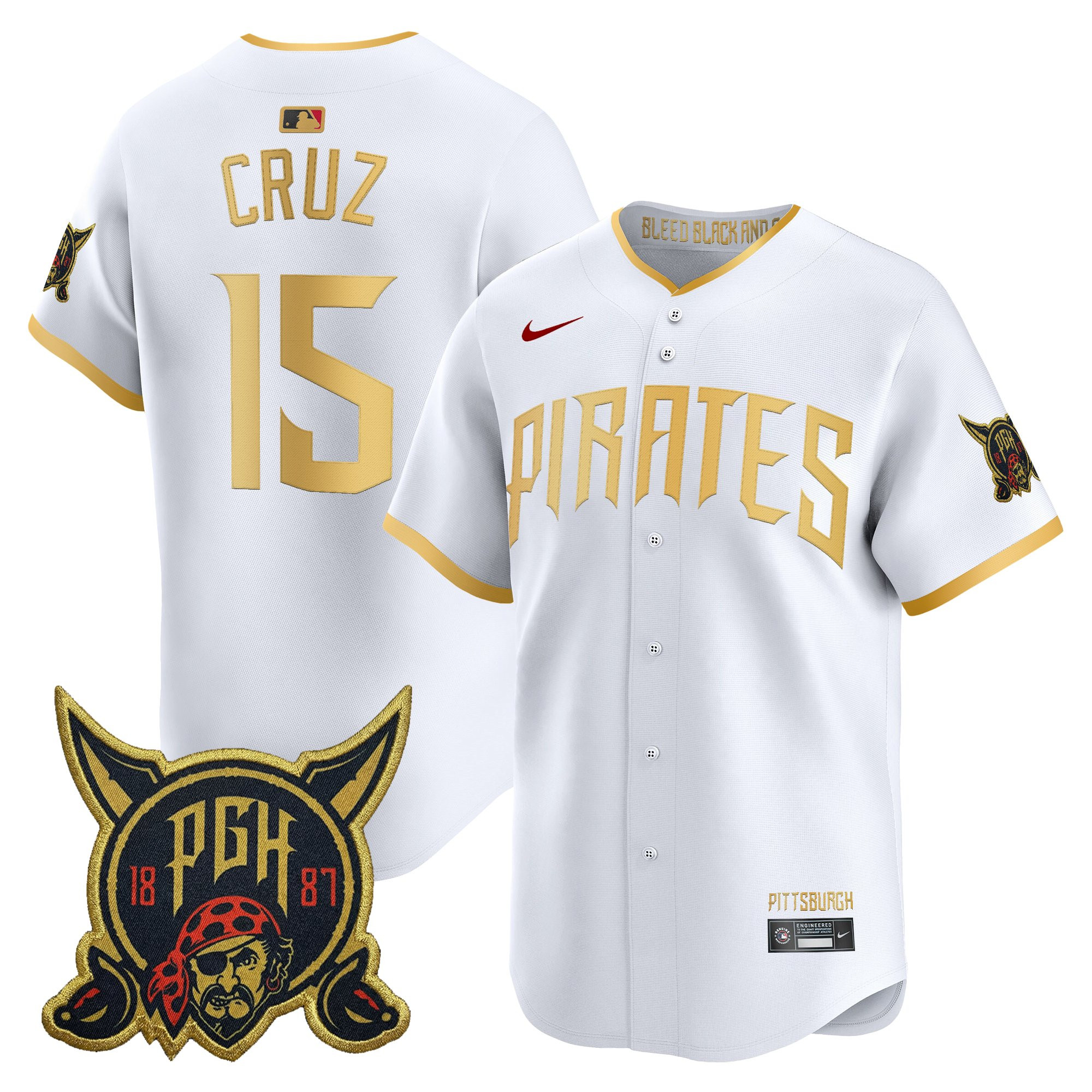 Men's Pittsburgh Pirates 2026 City Connect Vapor Premier Limited Jersey - All Stitched - Image 15