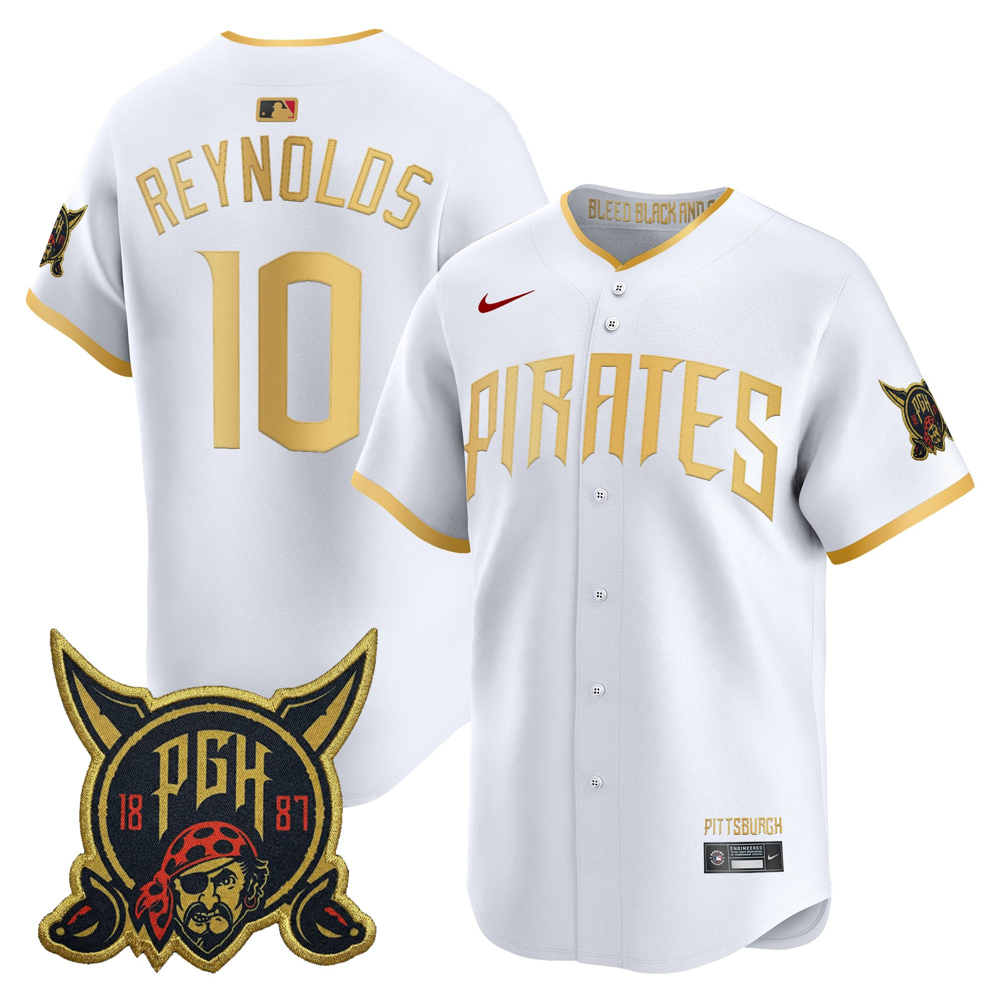 Men's Pittsburgh Pirates 2026 City Connect Vapor Premier Limited Jersey - All Stitched - Image 14