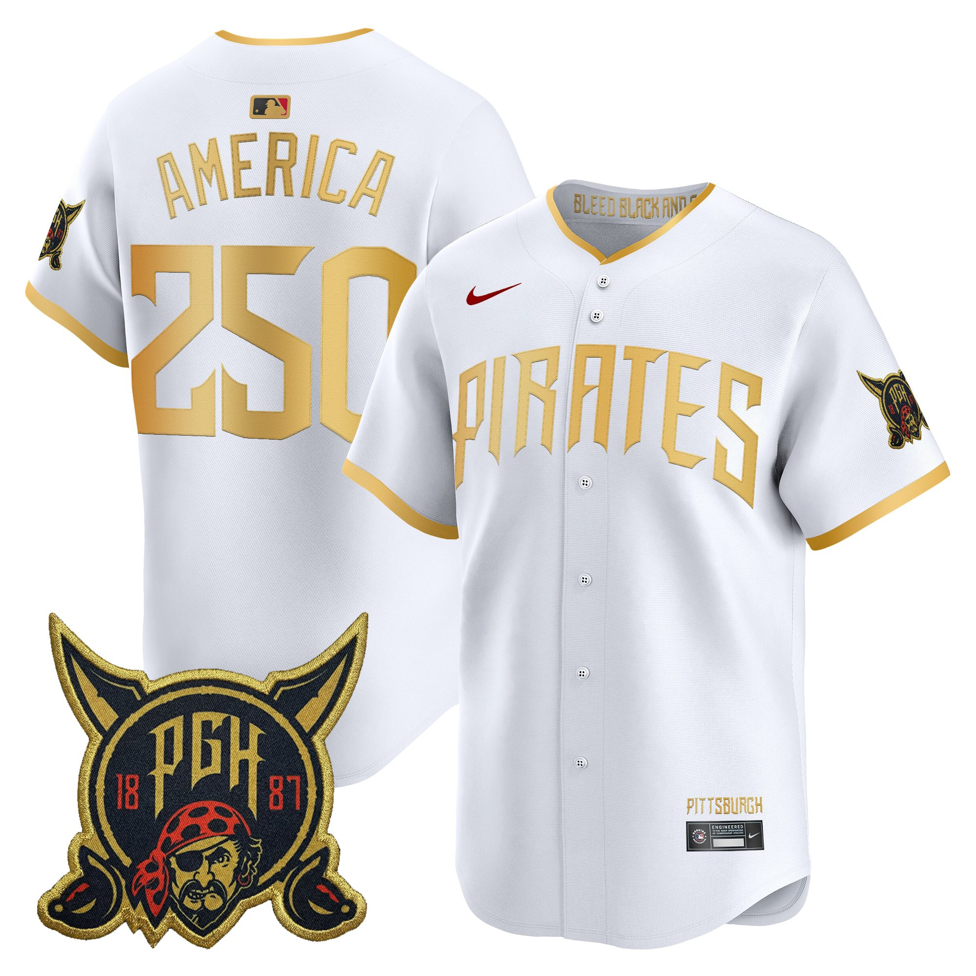 Men's Pittsburgh Pirates 2026 City Connect Vapor Premier Limited Jersey - All Stitched - Image 12