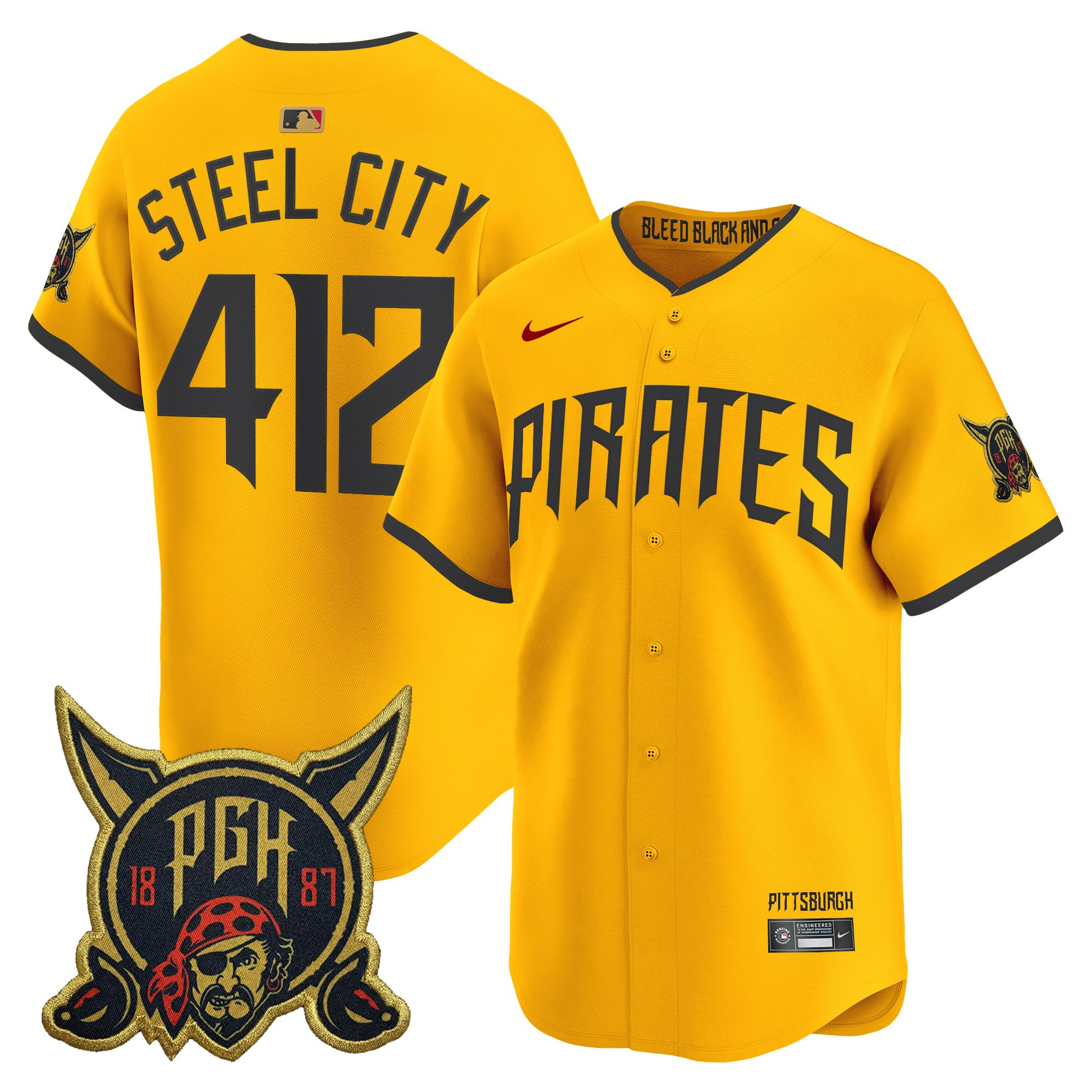 Men's Pittsburgh Pirates 2026 City Connect Vapor Premier Limited Jersey - All Stitched - Image 23