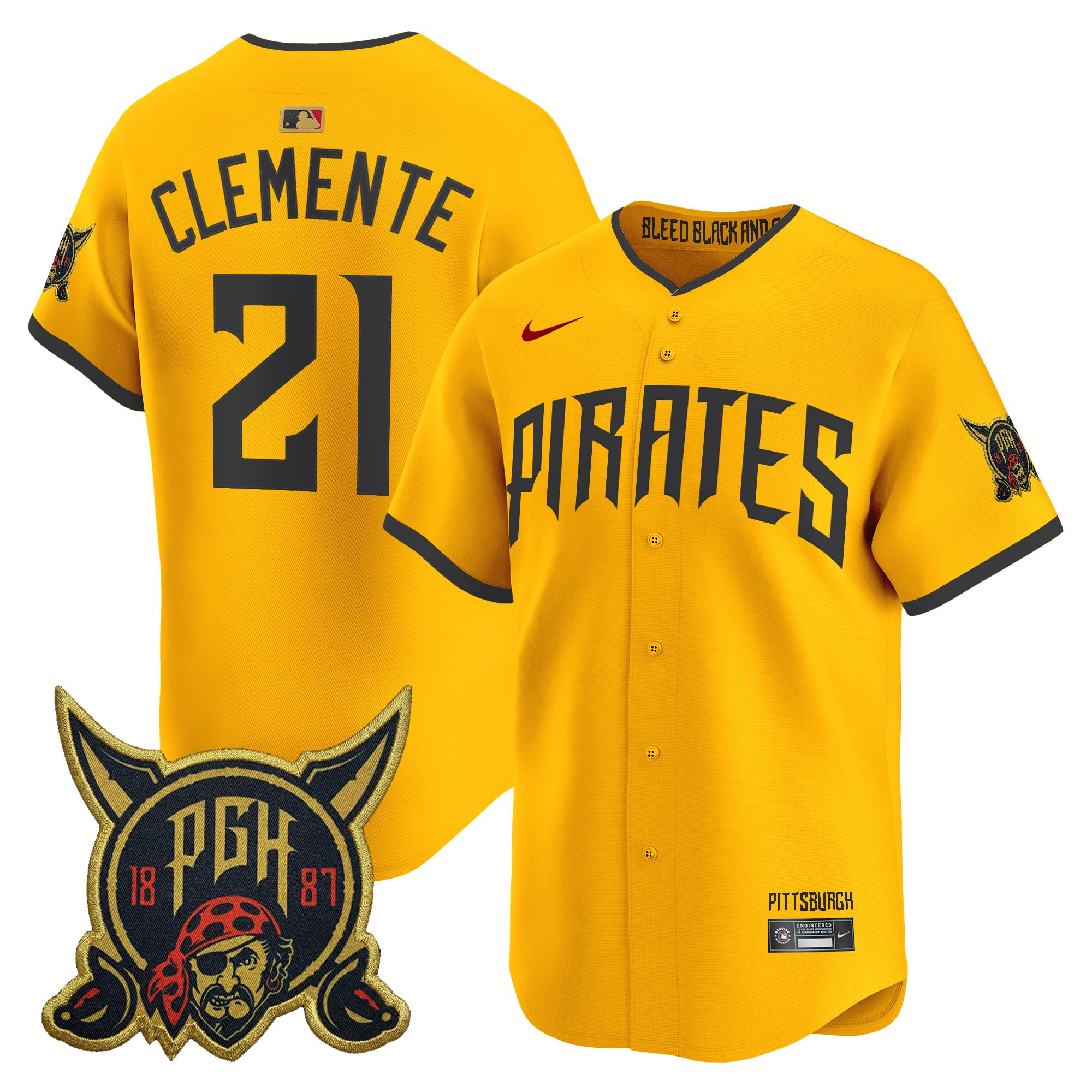 Men's Pittsburgh Pirates 2026 City Connect Vapor Premier Limited Jersey - All Stitched - Image 26