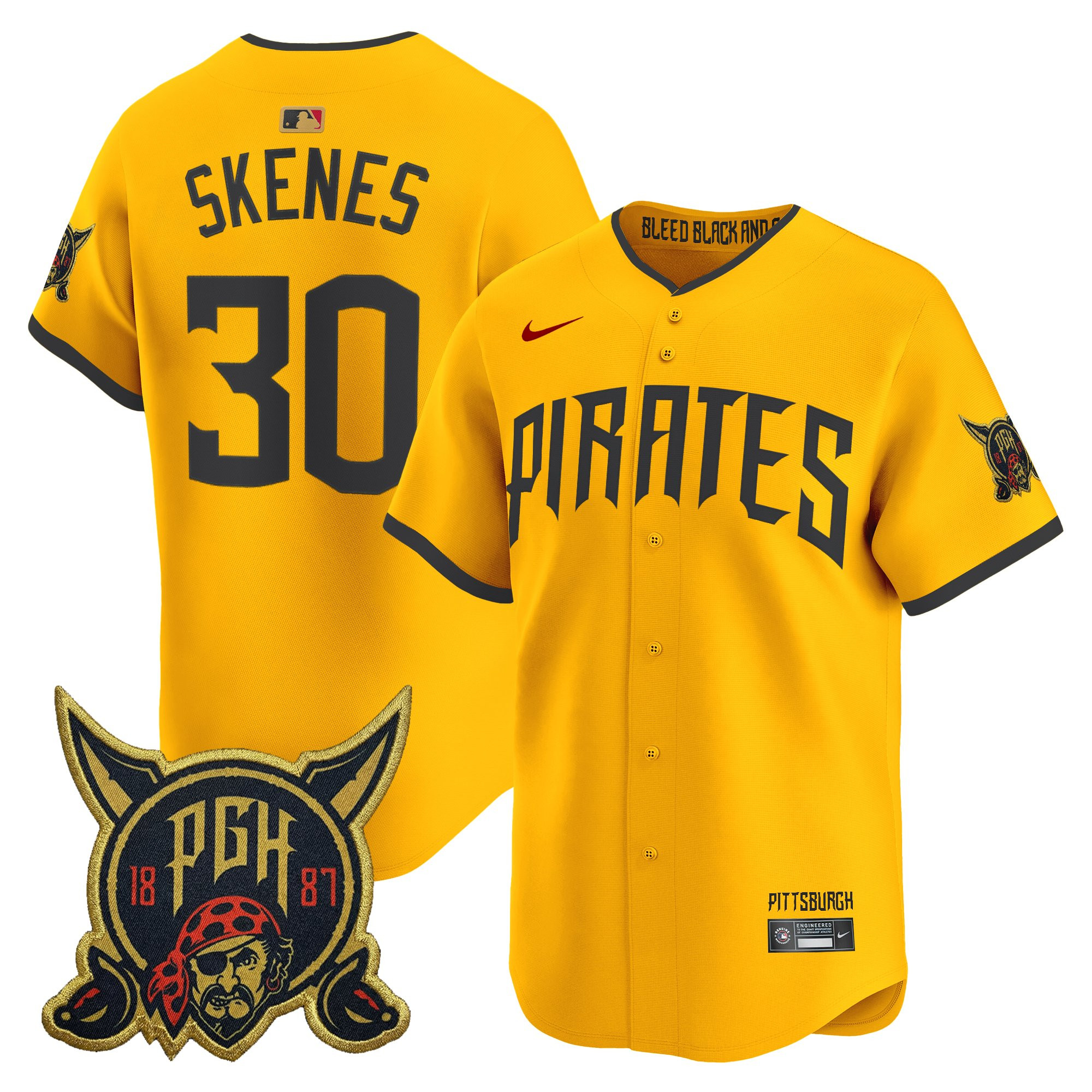 Men's Pittsburgh Pirates 2026 City Connect Vapor Premier Limited Jersey - All Stitched - Image 21