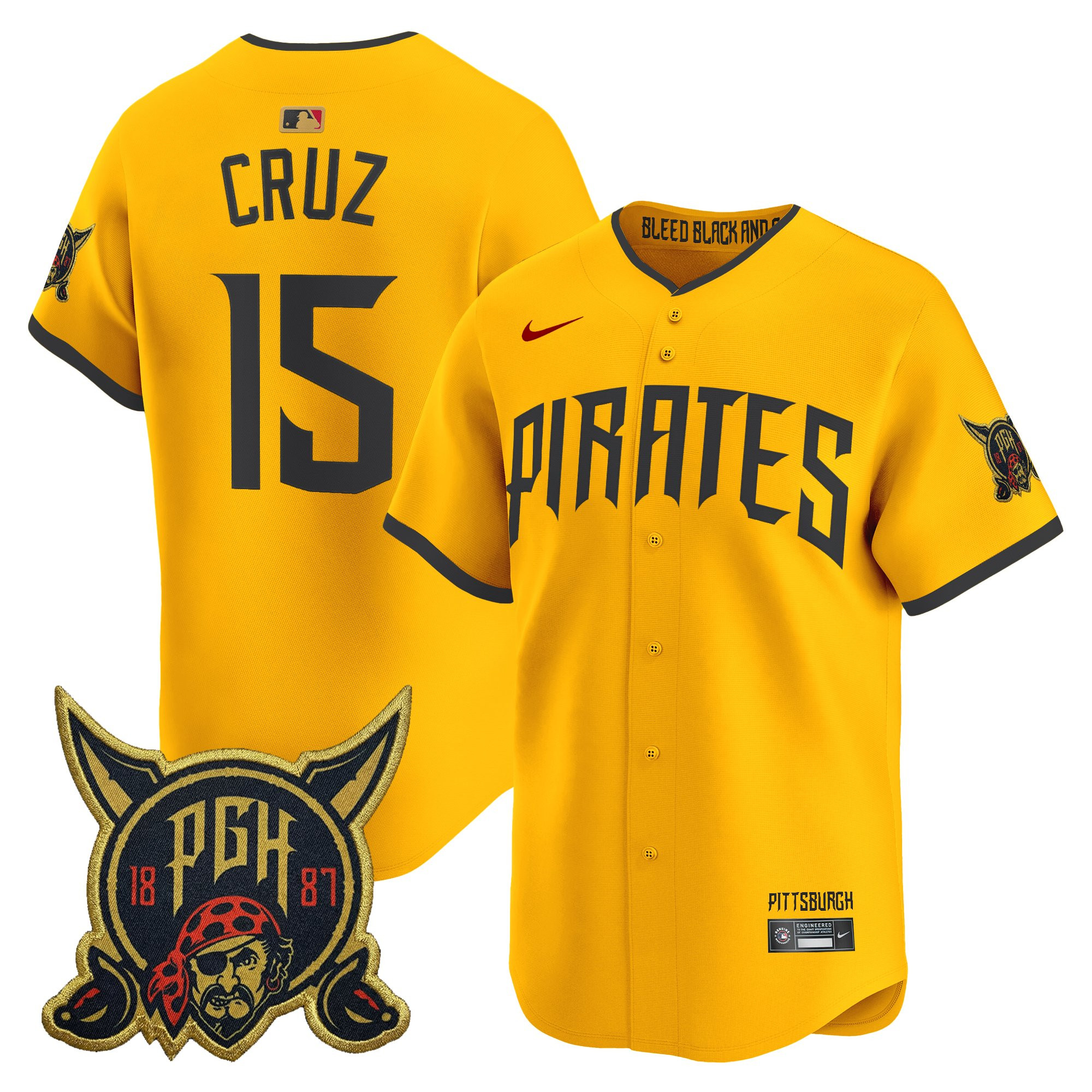 Men's Pittsburgh Pirates 2026 City Connect Vapor Premier Limited Jersey - All Stitched - Image 25