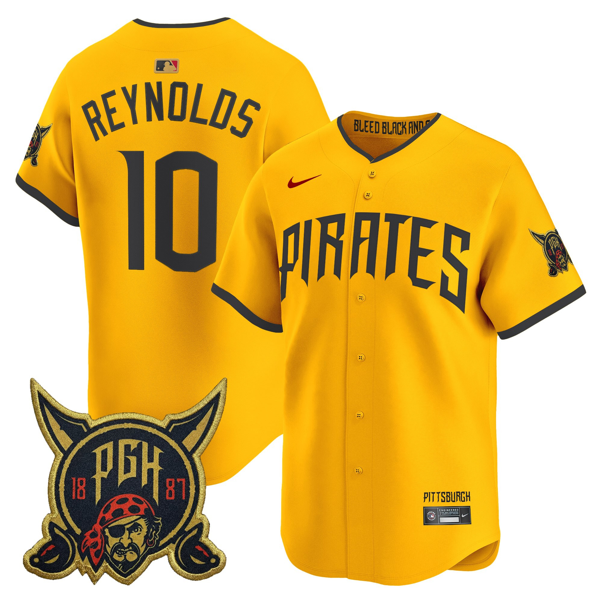Men's Pittsburgh Pirates 2026 City Connect Vapor Premier Limited Jersey - All Stitched - Image 24