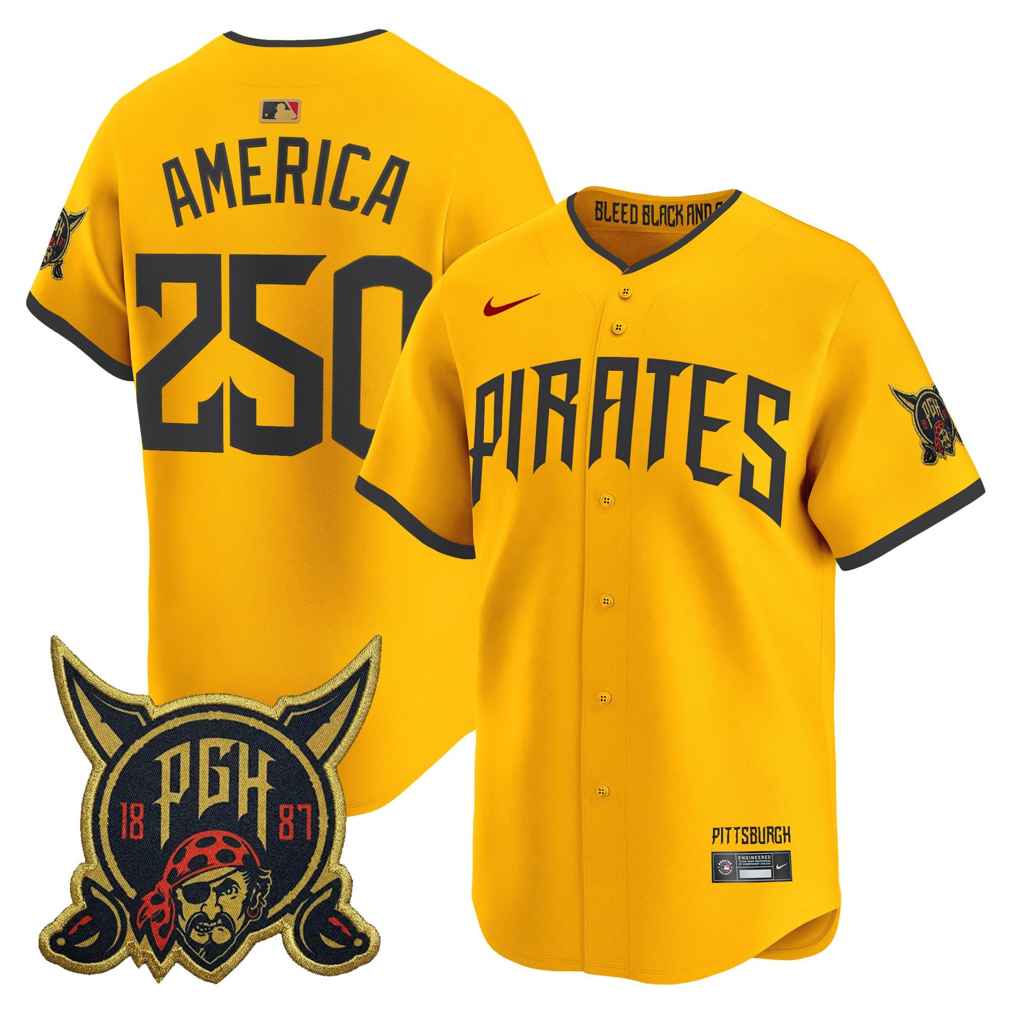 Men's Pittsburgh Pirates 2026 City Connect Vapor Premier Limited Jersey - All Stitched - Image 22
