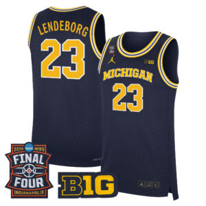 Men's Michigan Wolverines 2026 Final Four Patch Basketball Jersey - All Stitched
