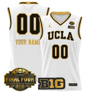 UCLA Bruins 2026 Women's Tournament Final Four Custom Basketball Jersey - All Stitched