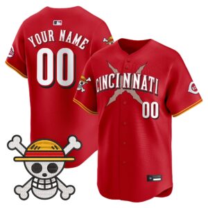 Cincinnati Reds x One Piece Vapor Premier Limited Custom Jersey - Stitched