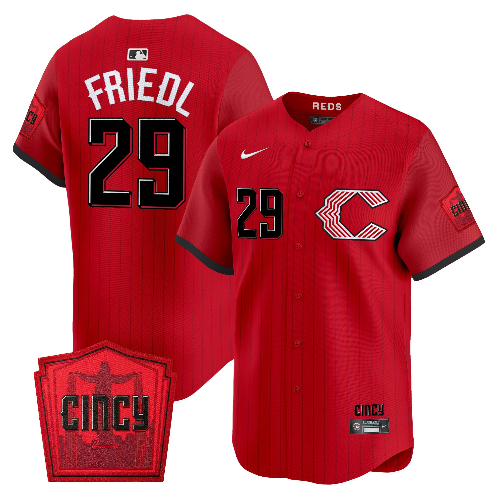 Cincinnati Reds 2026 City Connect Vapor Premier Limited Jersey - All Stitched - Image 5
