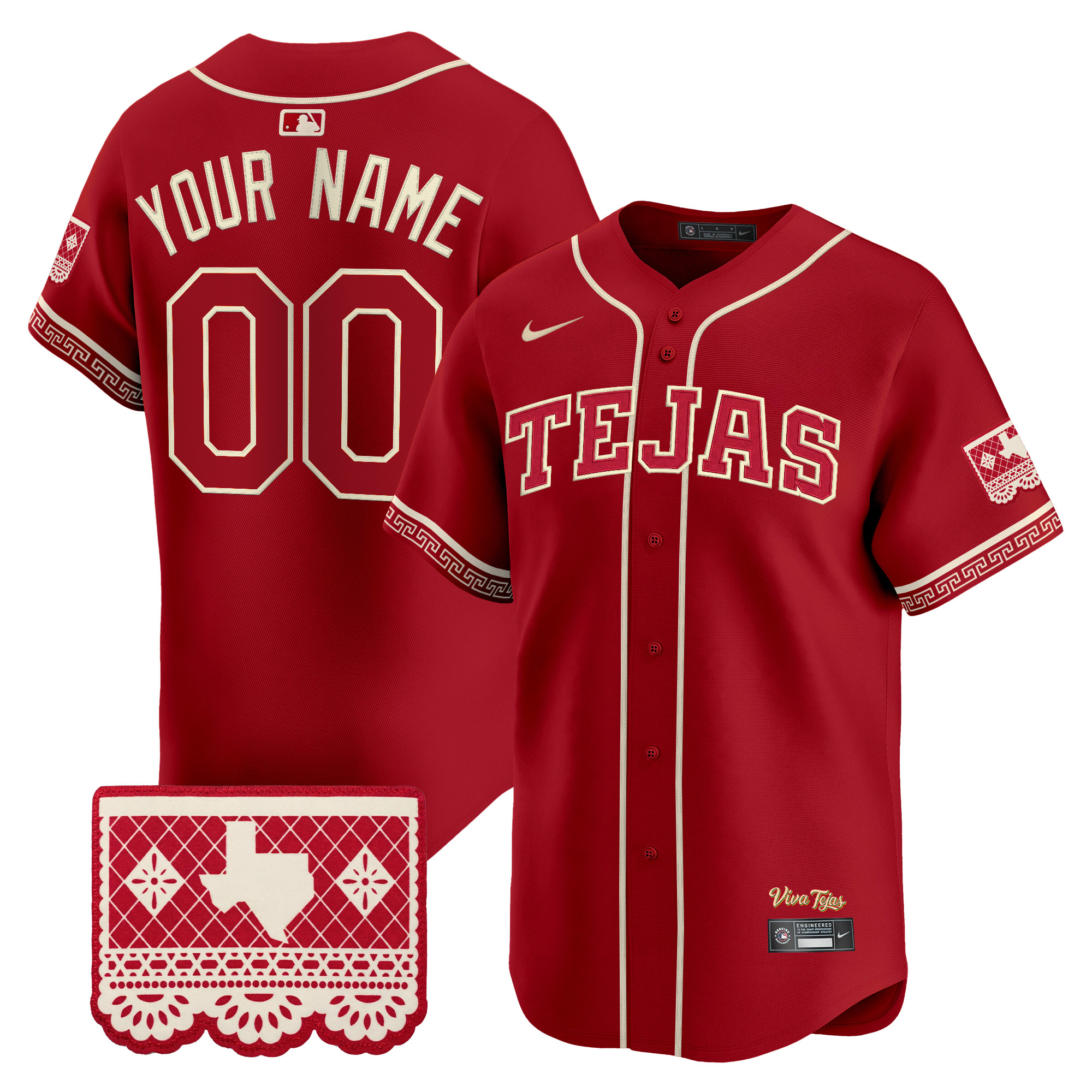 Texas Rangers 2026 City Connect Vapor Premier Limited Custom Jersey - All Stitched - Image 2