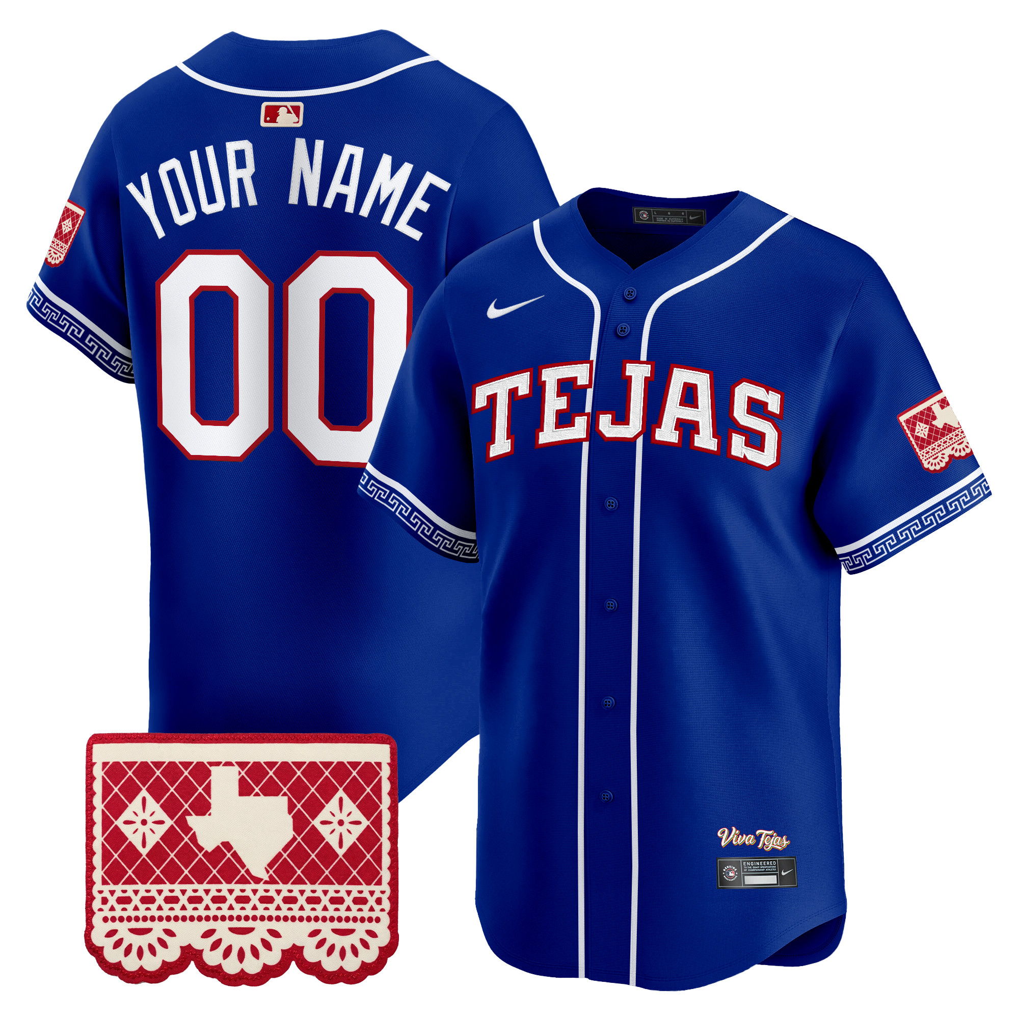 Texas Rangers 2026 City Connect Vapor Premier Limited Custom Jersey - All Stitched - Image 4