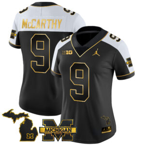 Women's Michigan Wolverines 2024 Vapor Limited Gold Jersey - All Stitched