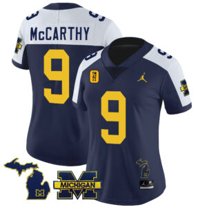 Women's Michigan Wolverines TM42 Patch Vapor Limited Jersey - All Stitched