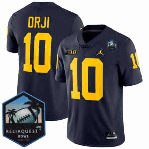 Men's Michigan Wolverines ReliaQuest Bowl Patch Vapor Limited Jersey - All Stitched
