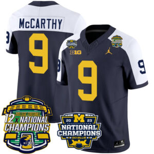 Men's Michigan Wolverines 12x National Champions Patch Vapor Jersey - All Stitched