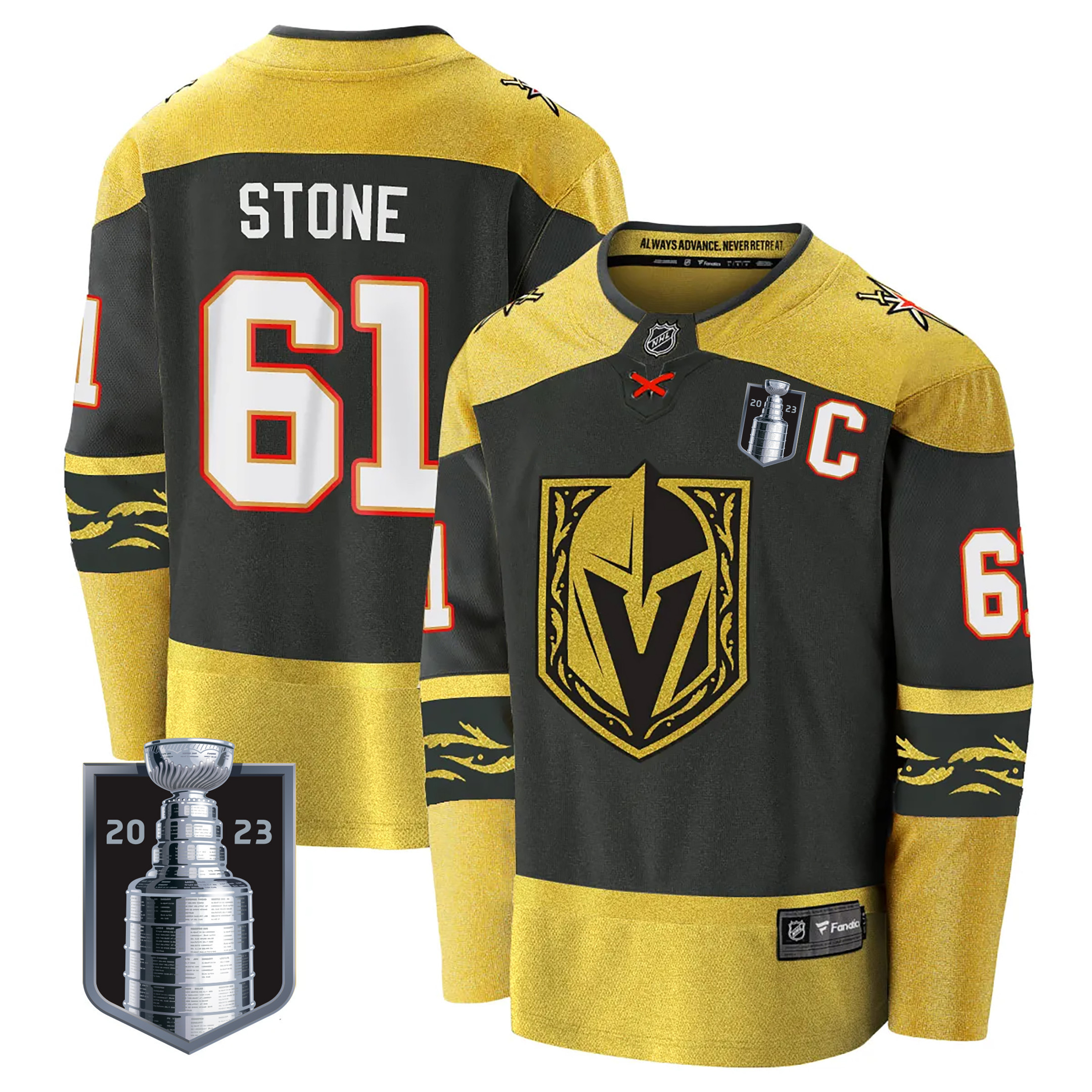Men's Vegas Golden Knights 2023 Stanley Cup Final Jersey V2 - All Stitched - Image 26