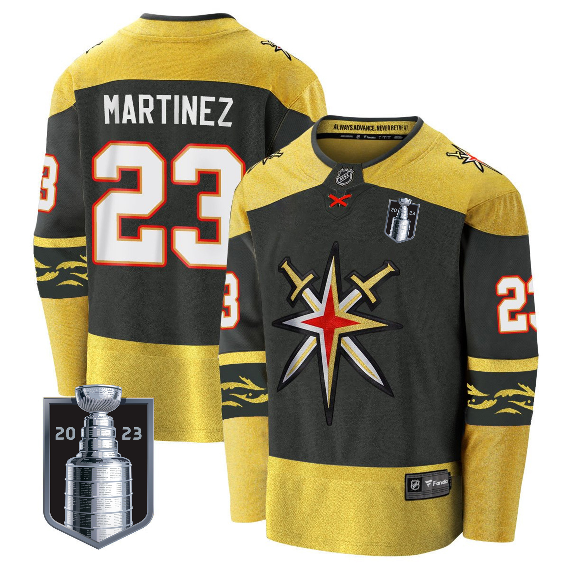 Men's Vegas Golden Knights 2023 Stanley Cup Final Jersey V2 - All Stitched - Image 39