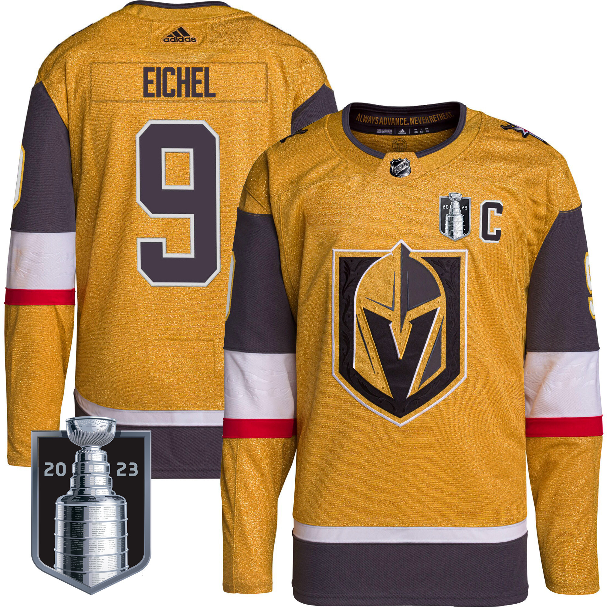 Men's Vegas Golden Knights 2023 Stanley Cup Final Jersey V2 - All Stitched - Image 7