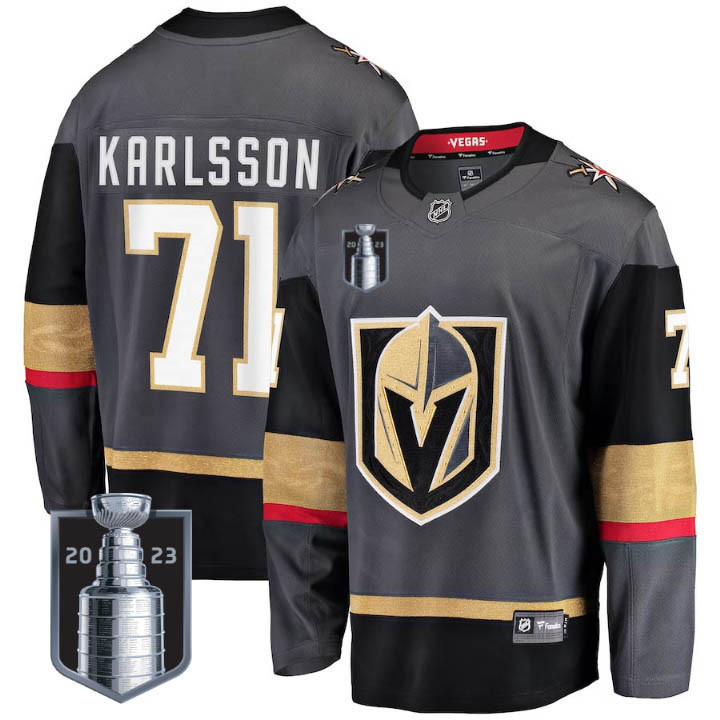 Men's Vegas Golden Knights 2023 Stanley Cup Final Jersey V2 - All Stitched - Image 18