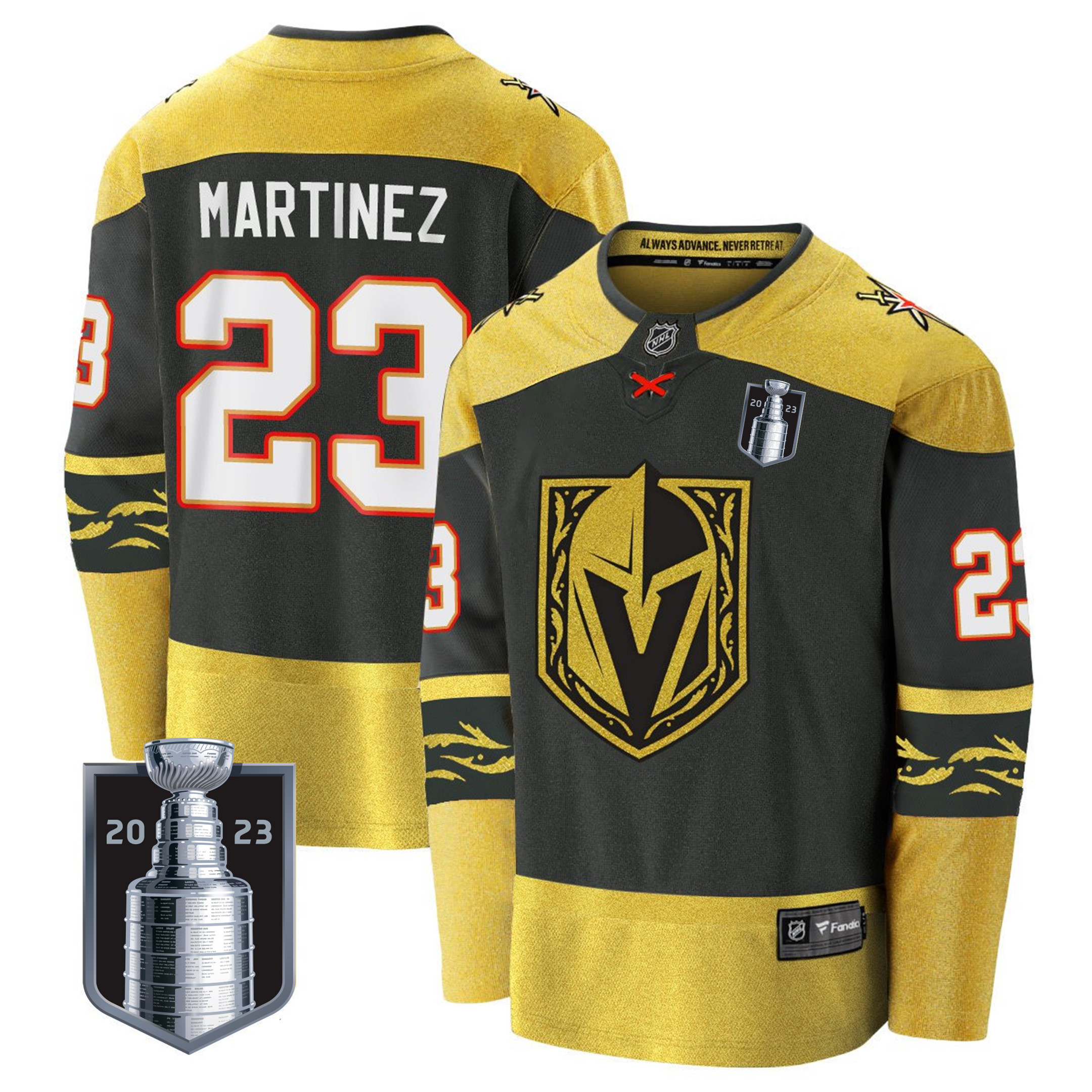 Men's Vegas Golden Knights 2023 Stanley Cup Final Jersey V2 - All Stitched - Image 29