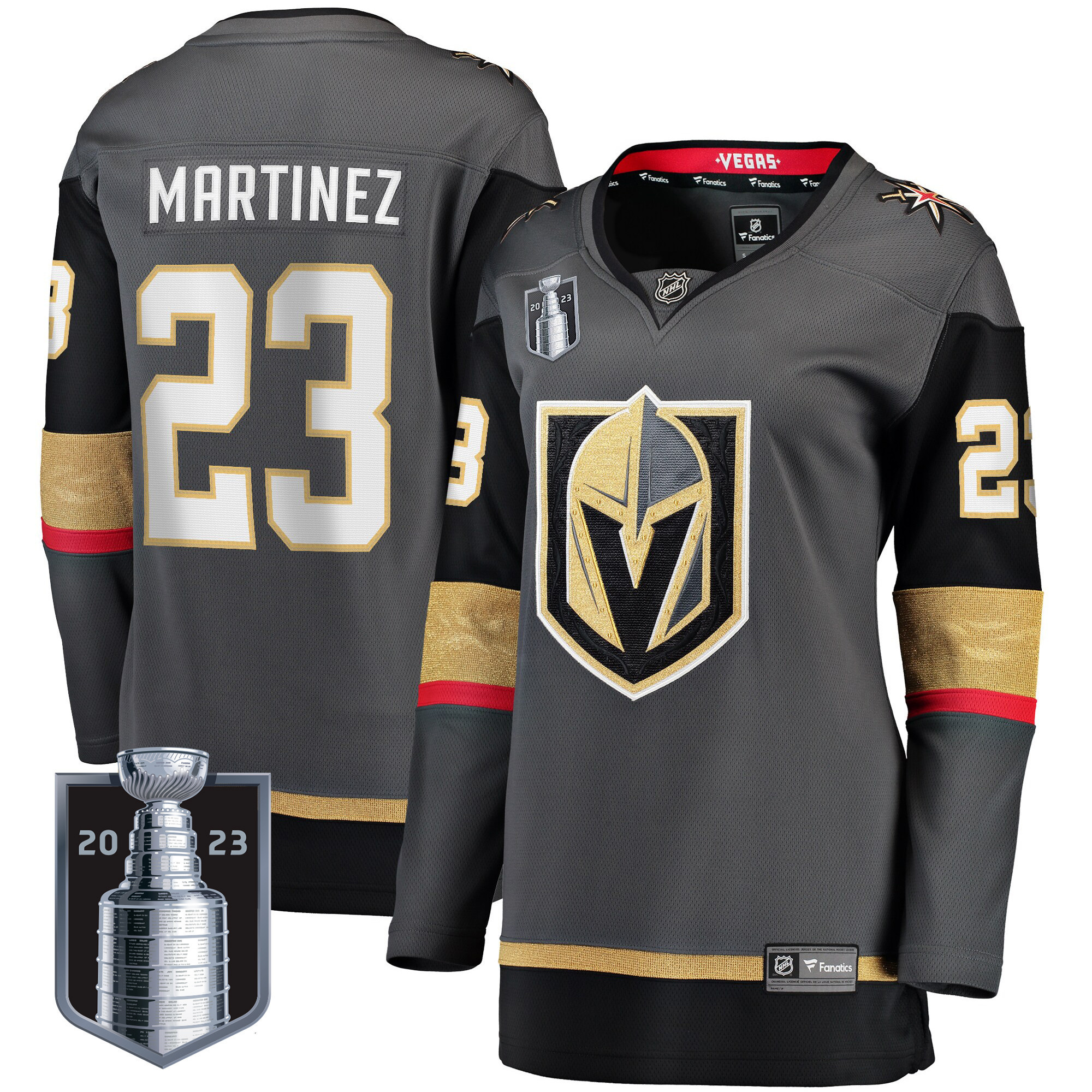 Women's Vegas Golden Knights 2023 Stanley Cup Final Jersey - All Stitched - Image 14