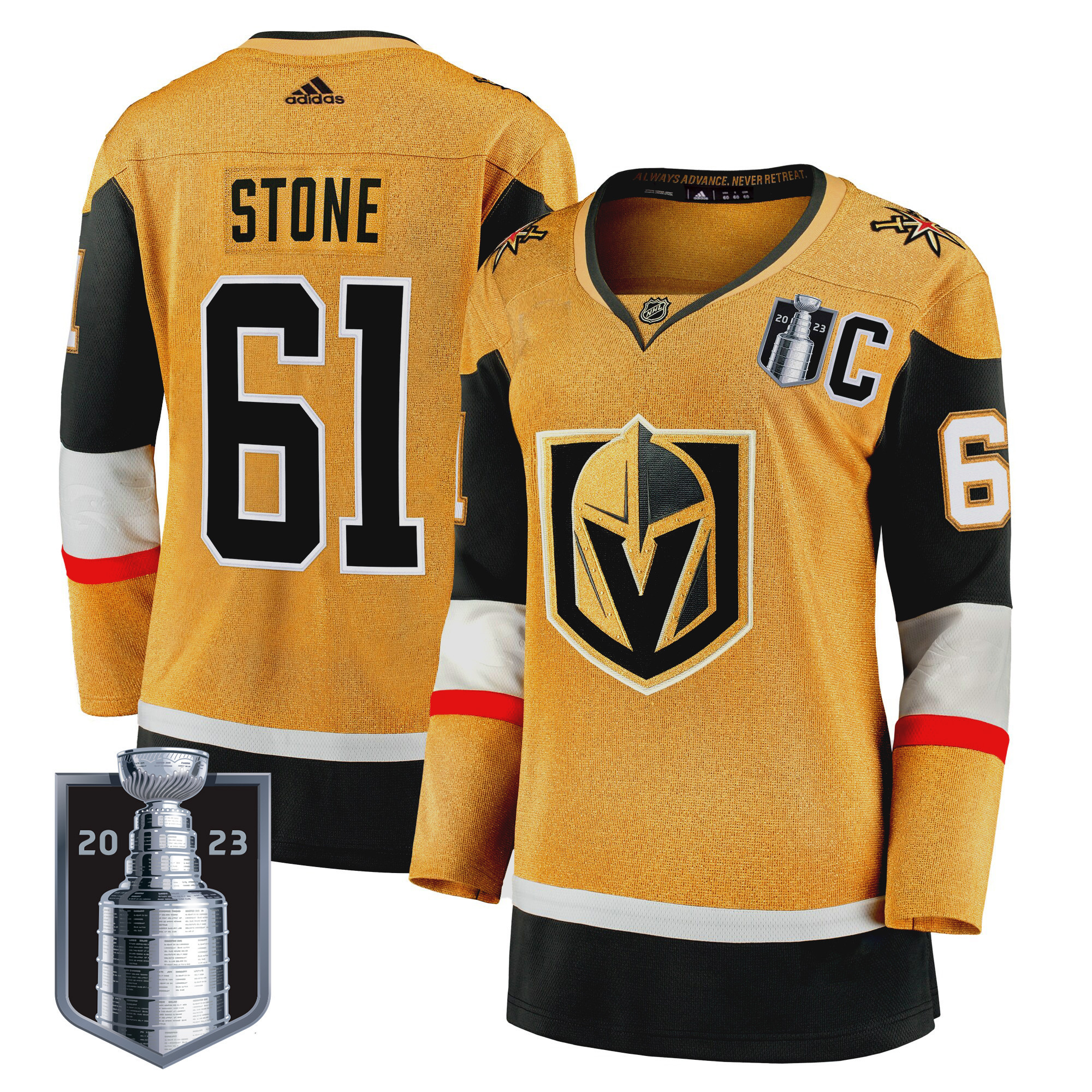 Women's Vegas Golden Knights 2023 Stanley Cup Final Jersey - All Stitched - Image 6