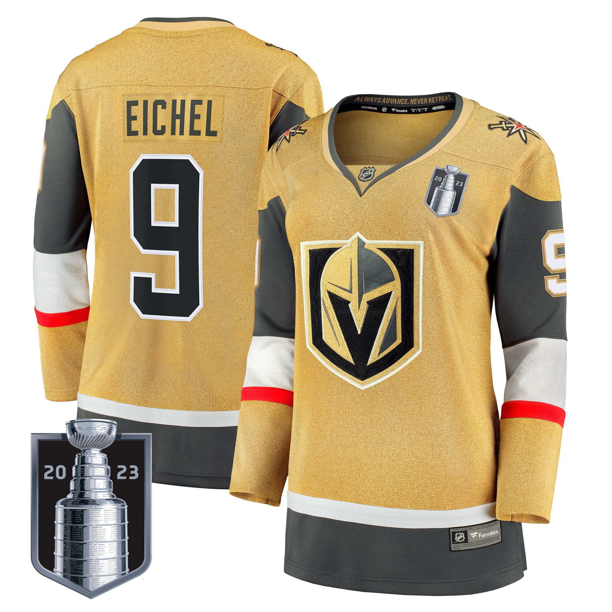 Women's Vegas Golden Knights 2023 Stanley Cup Final Jersey - All Stitched - Image 2
