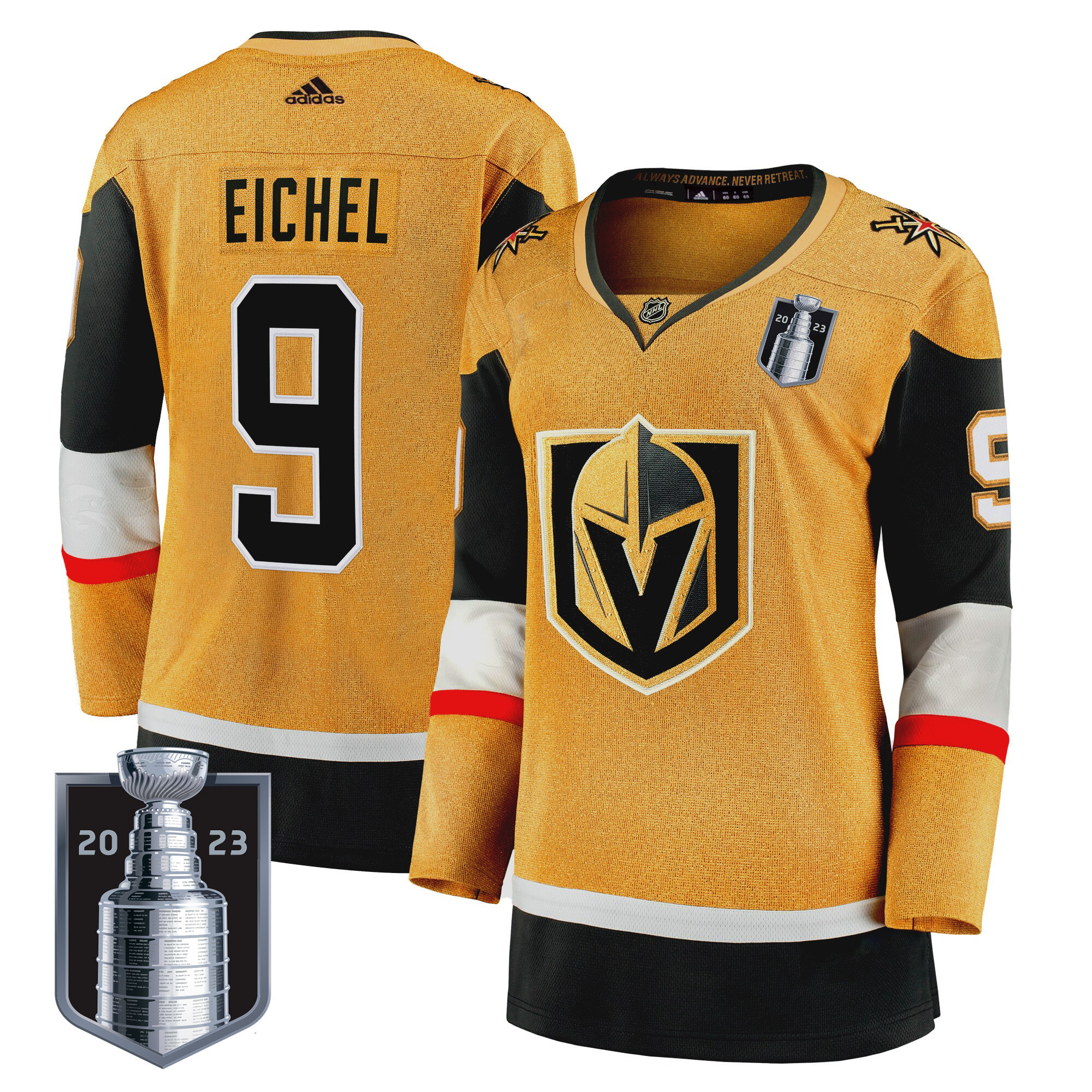 Women's Vegas Golden Knights 2023 Stanley Cup Final Jersey - All Stitched - Image 7