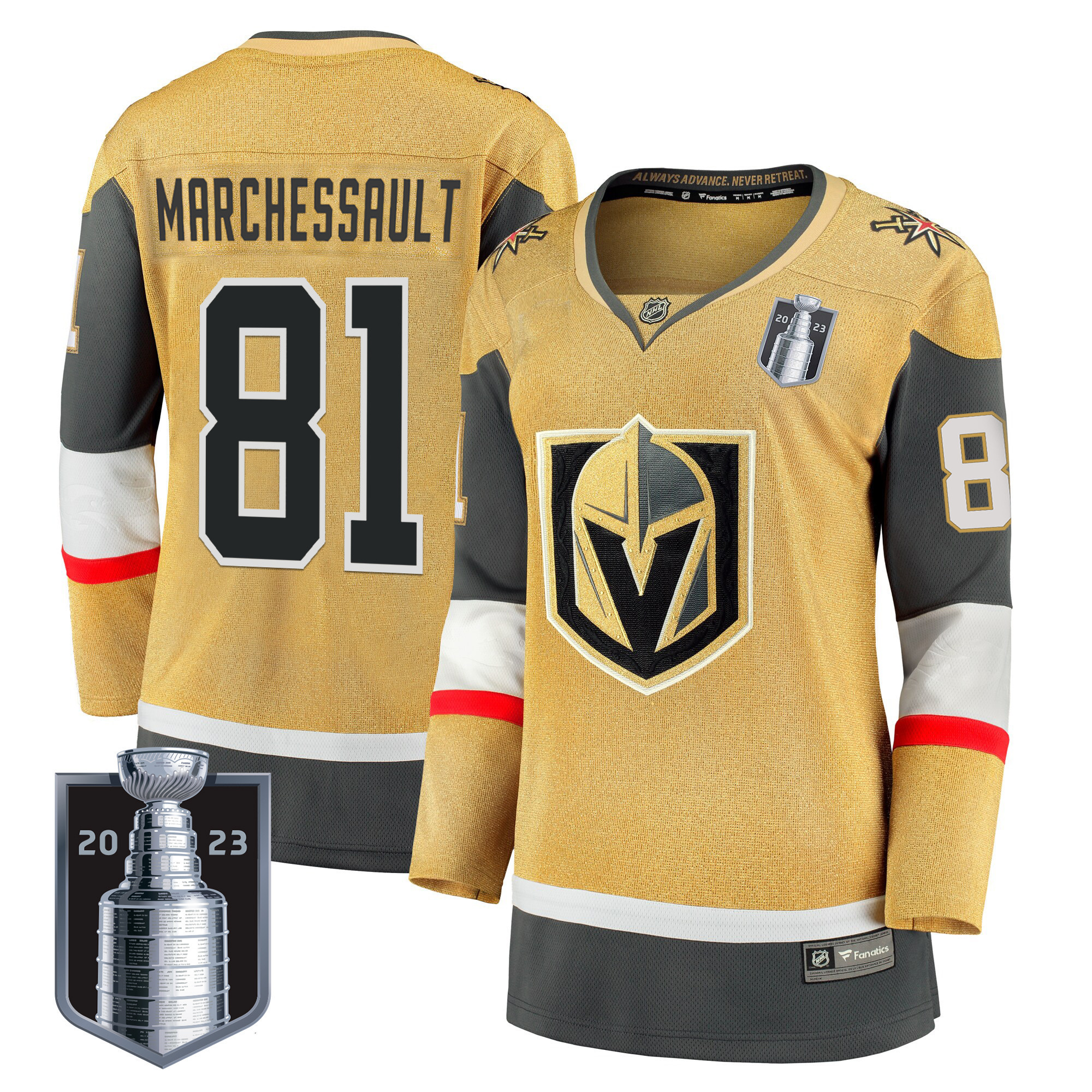 Women's Vegas Golden Knights 2023 Stanley Cup Final Jersey - All Stitched - Image 5