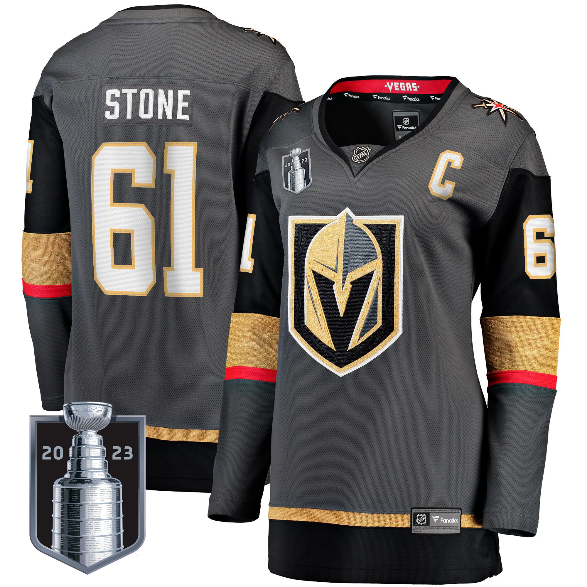 Women's Vegas Golden Knights 2023 Stanley Cup Final Jersey - All Stitched - Image 11
