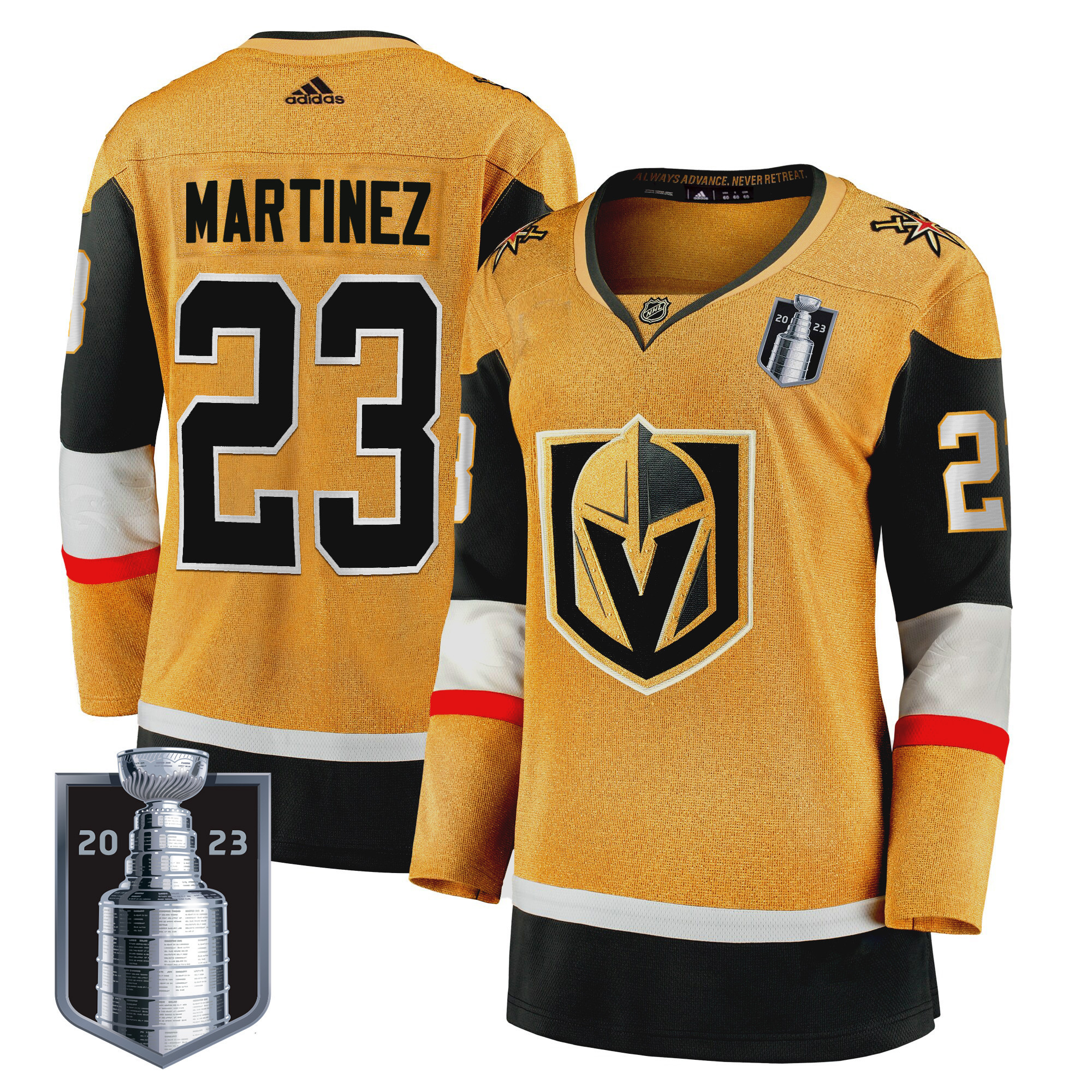 Women's Vegas Golden Knights 2023 Stanley Cup Final Jersey - All Stitched - Image 9