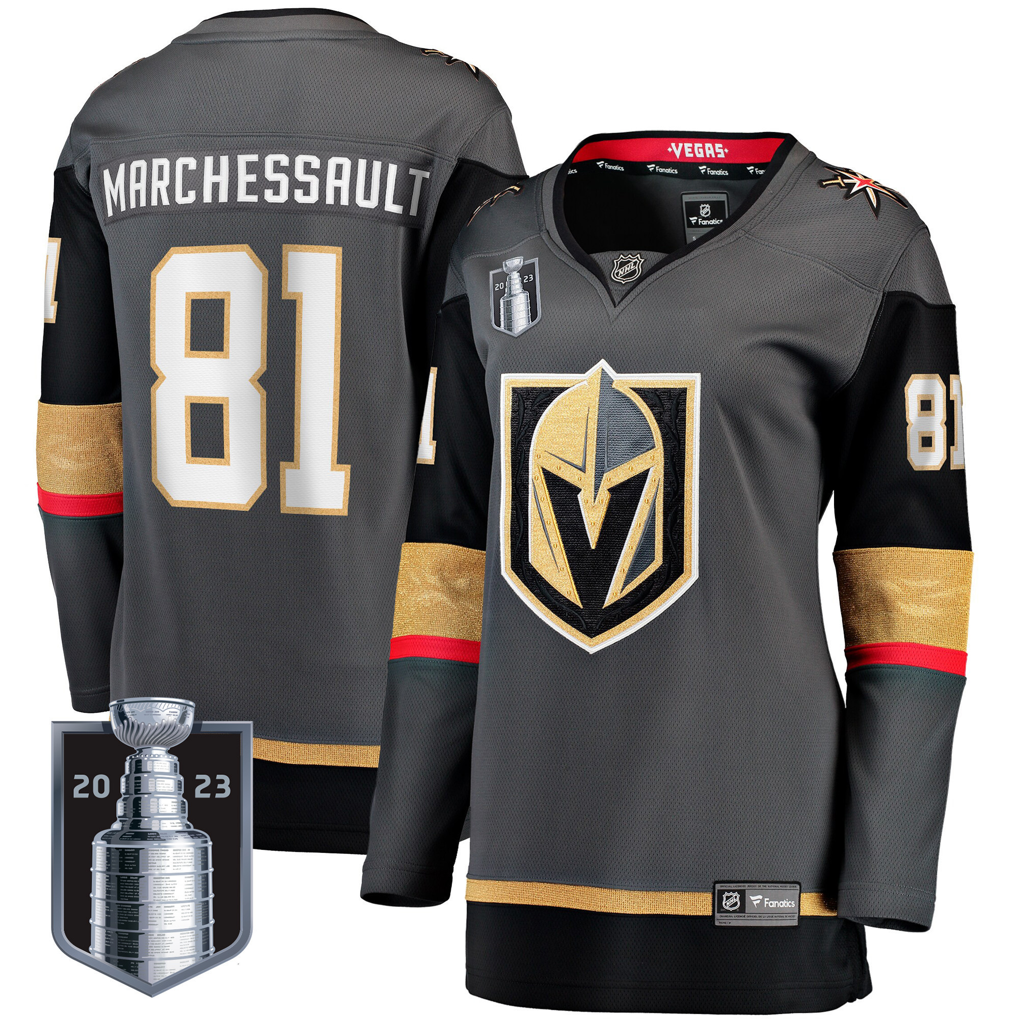 Women's Vegas Golden Knights 2023 Stanley Cup Final Jersey - All Stitched - Image 15