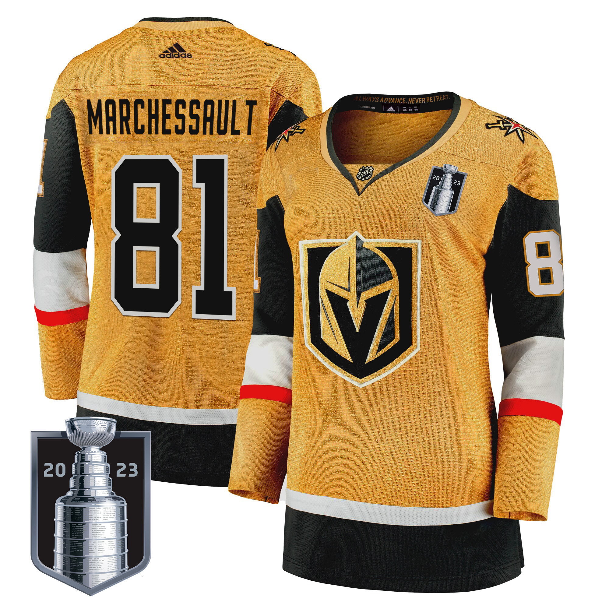 Women's Vegas Golden Knights 2023 Stanley Cup Final Jersey - All Stitched - Image 10