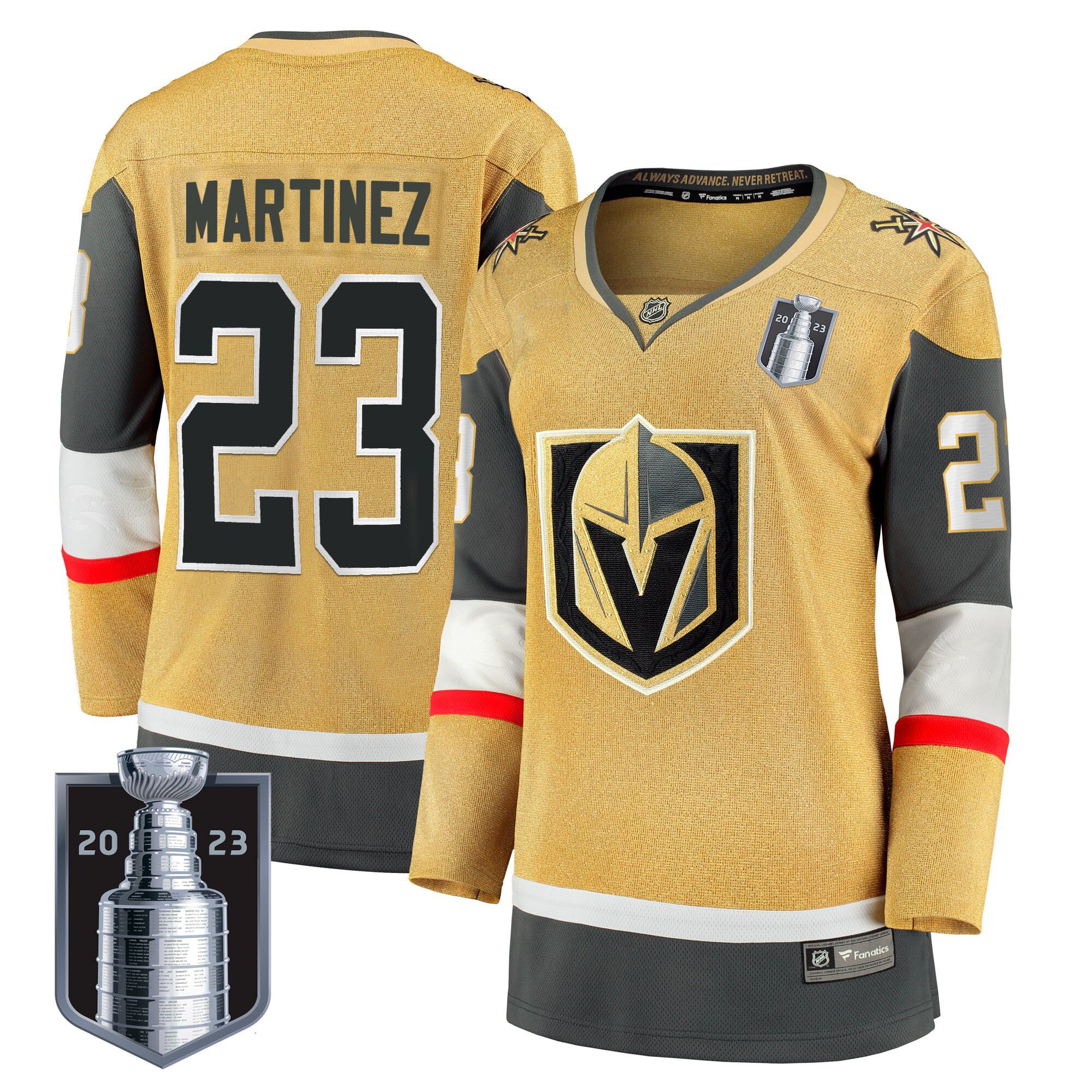 Women's Vegas Golden Knights 2023 Stanley Cup Final Jersey - All Stitched - Image 4