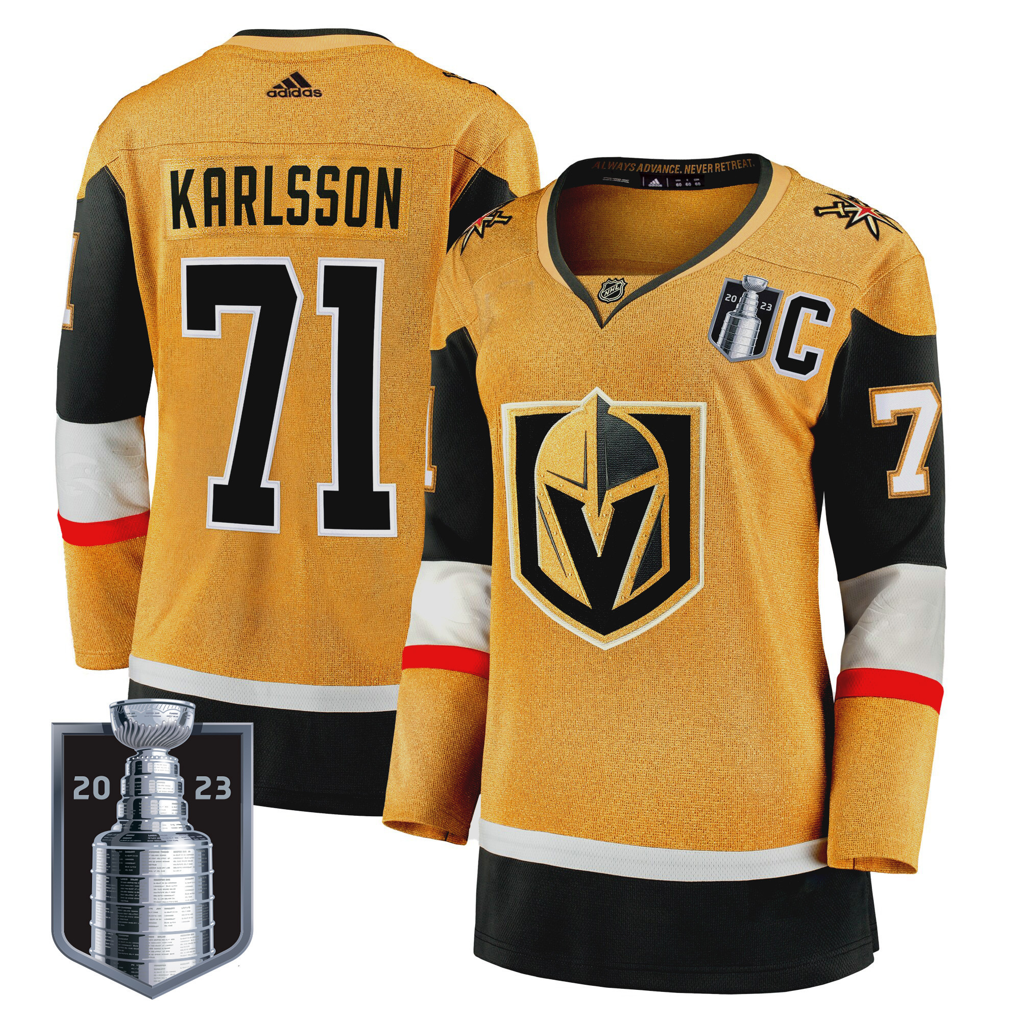 Women's Vegas Golden Knights 2023 Stanley Cup Final Jersey - All Stitched - Image 8