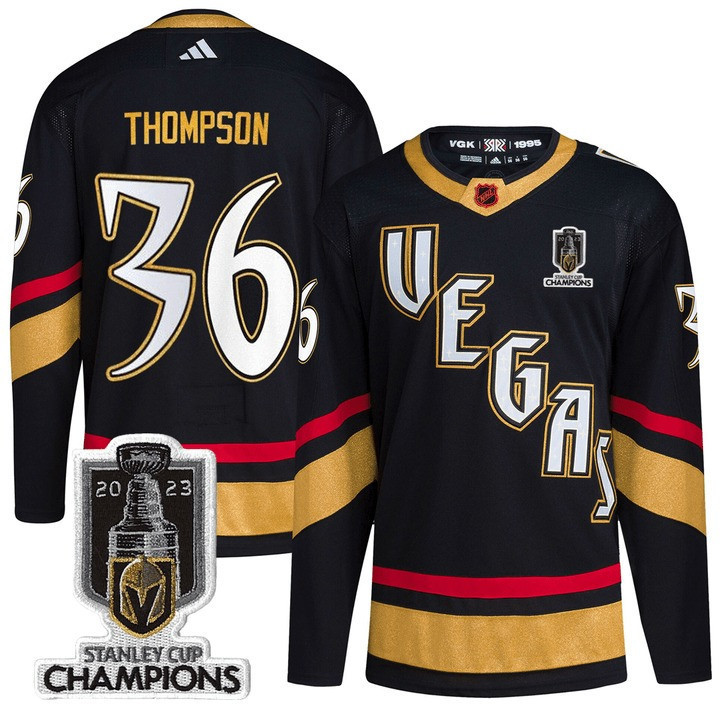 Men’s Vegas Golden Knights 2023 Stanley Champions Patch Jersey V2 – All Stitched - Image 4