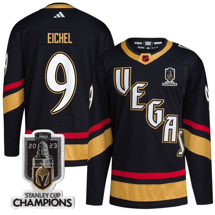 Men’s Vegas Golden Knights 2023 Stanley Champions Patch Jersey V2 – All Stitched - Image 2