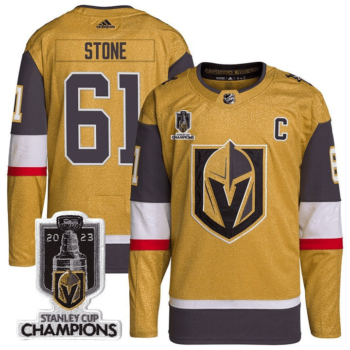 Men’s Vegas Golden Knights 2023 Stanley Champions Patch Jersey V2 – All Stitched - Image 5